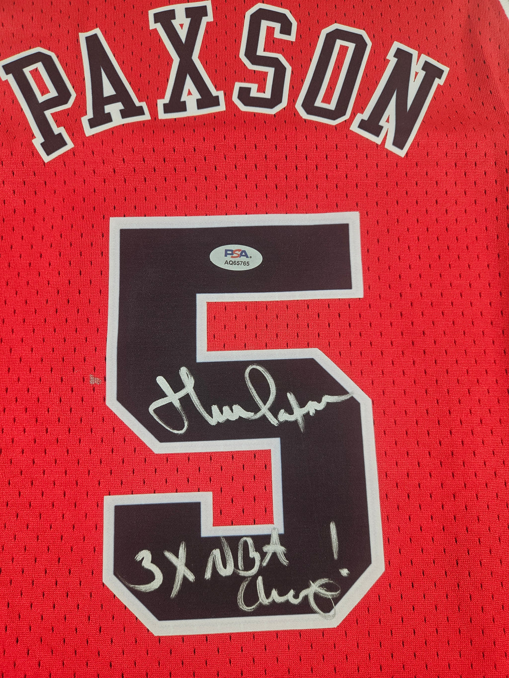 John Paxson Chicago Bulls Autographed Signed Jersey PSA Certified