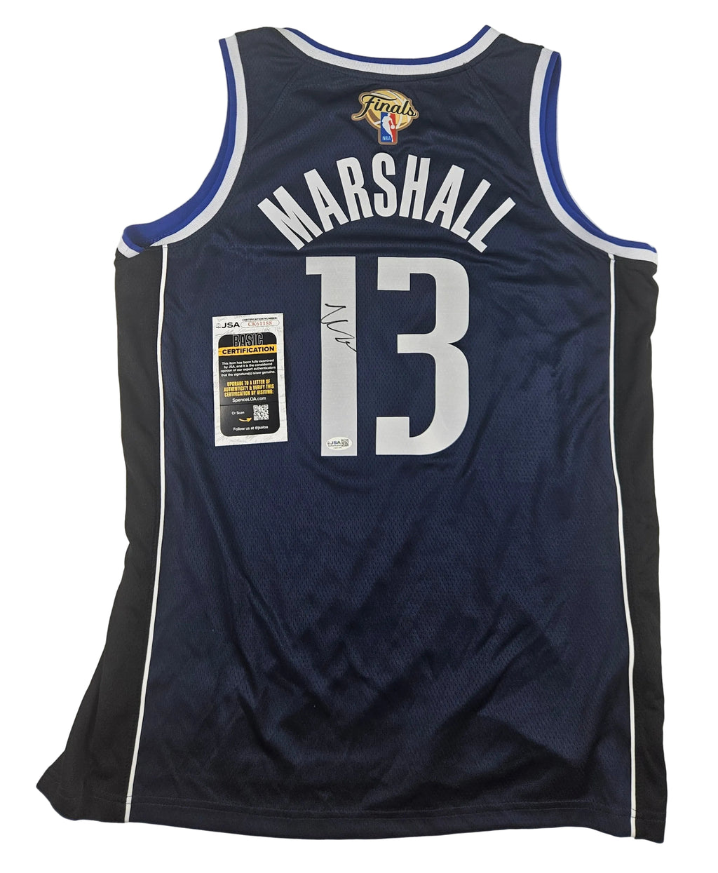 Naji Marshall Signed Dallas Mavericks Jersey Autographed JSA COA