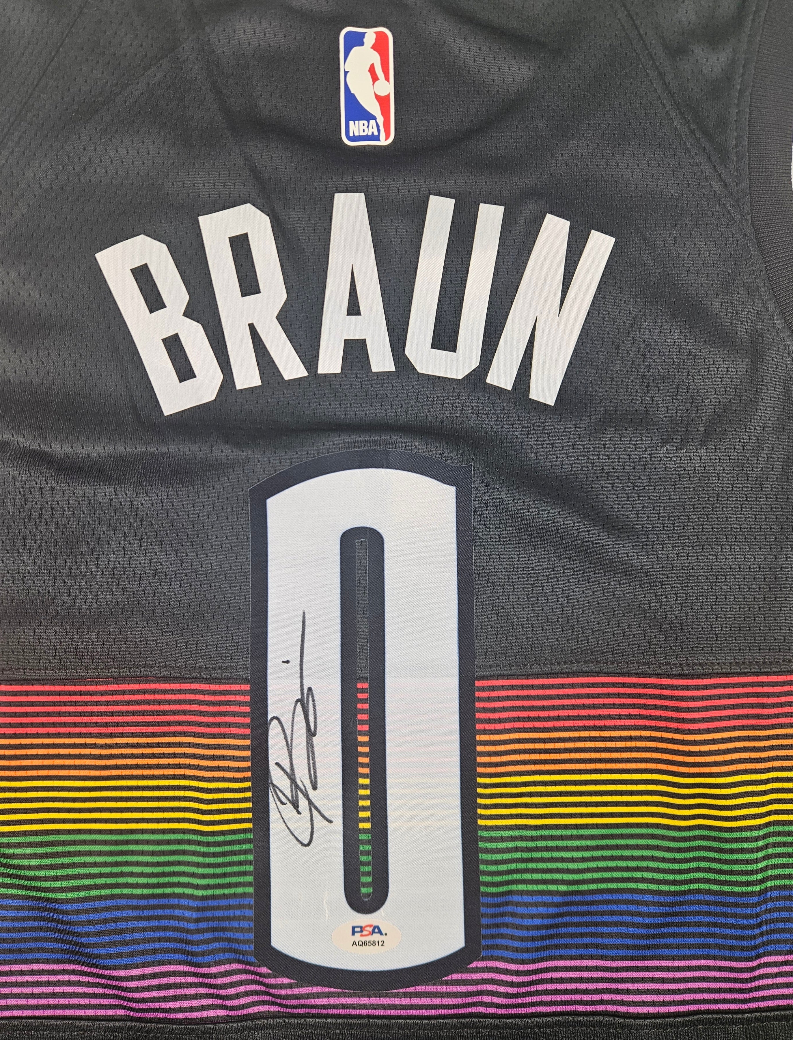 Christian Braun Signed Autographed Denver Nuggets Jersey PSA Certified