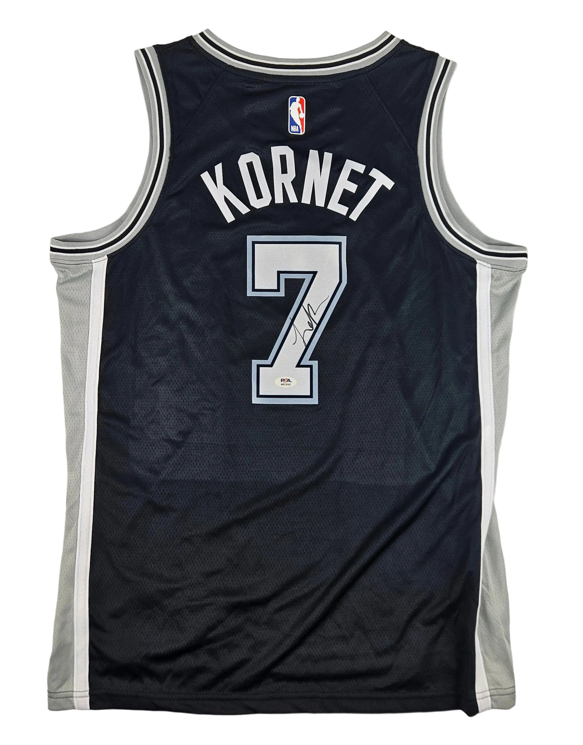 Luke Kornet Signed Autographed San Antonio Spurs Jersey PSA Certified