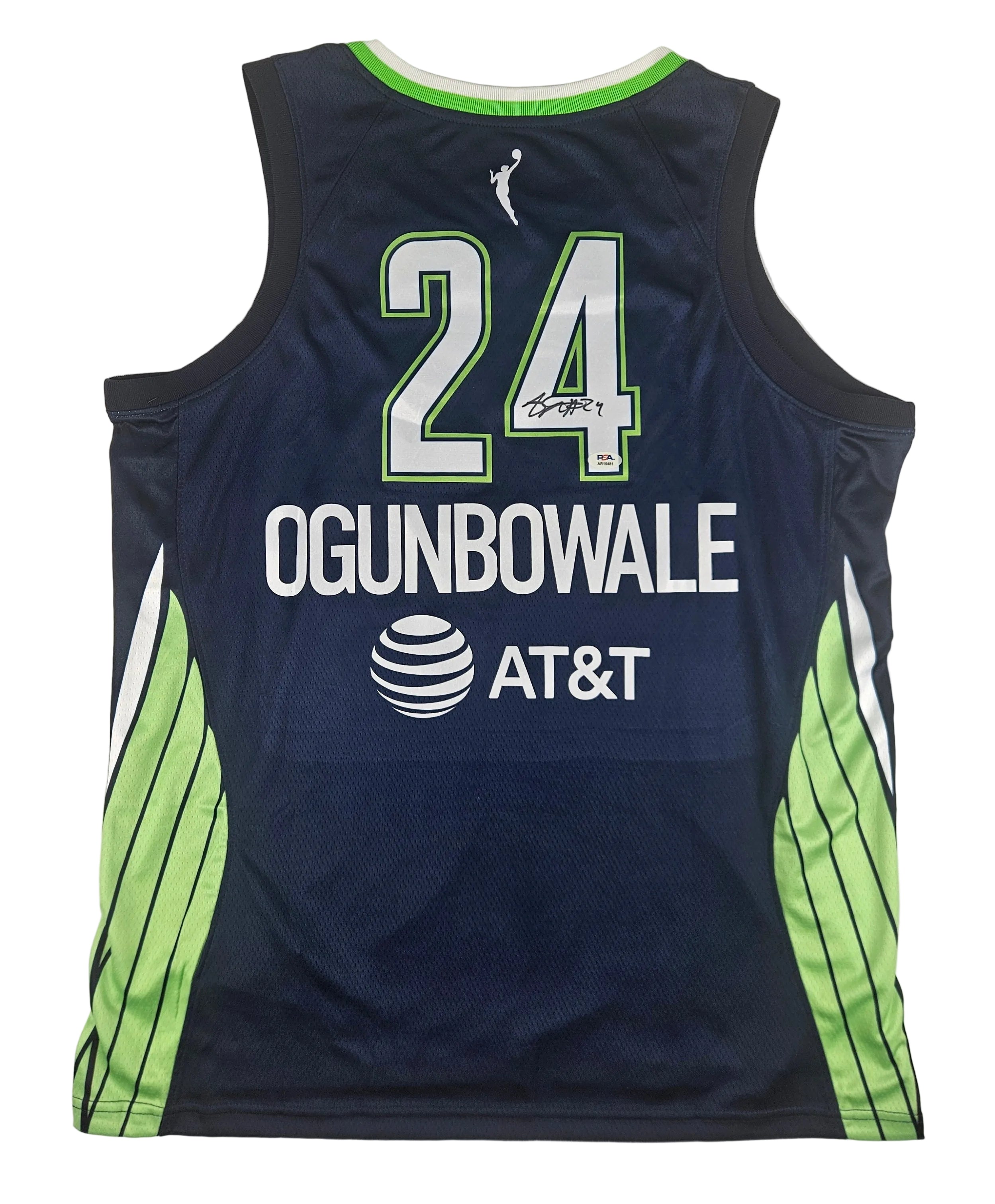 Arike Ogunbowale Signed Autographed Dallas Wings Blue Jersey PSA Certified