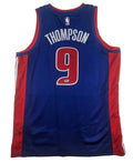 Ausar Thompson Signed Autographed Detroit Pistons Blue Jersey PSA Certified