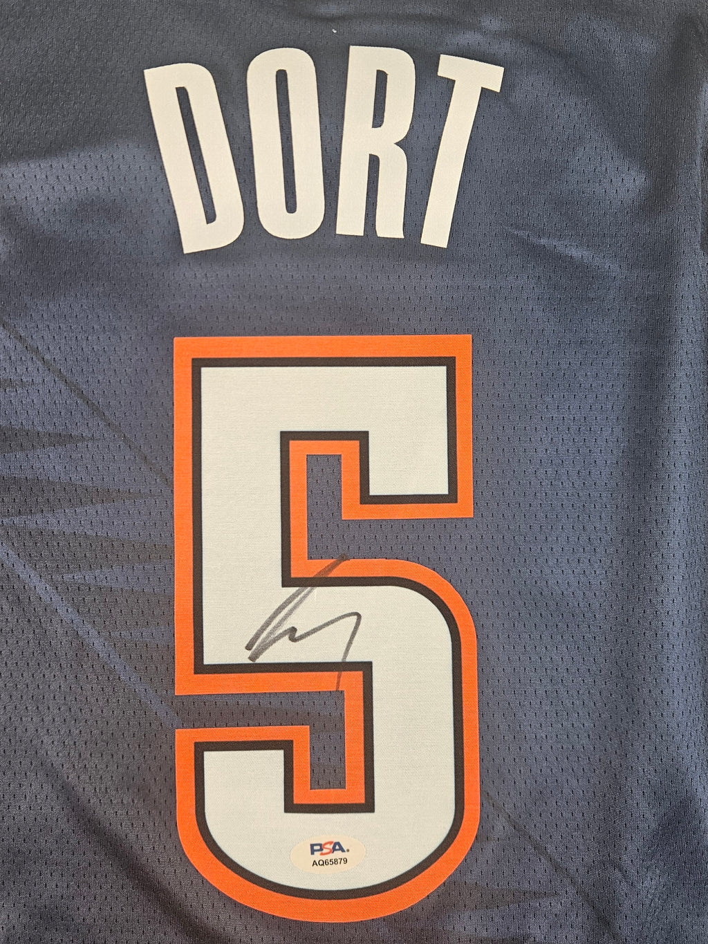 Lu Dort Signed Autographed Oklahoma City Thunder Jersey PSA Certified