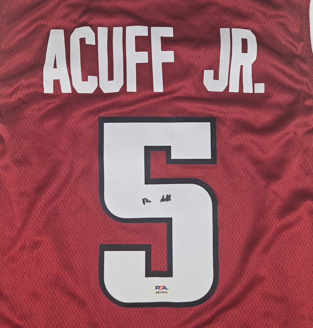Darius Acuff Signed Autographed Arkansas Razorbacks Jersey PSA Certified