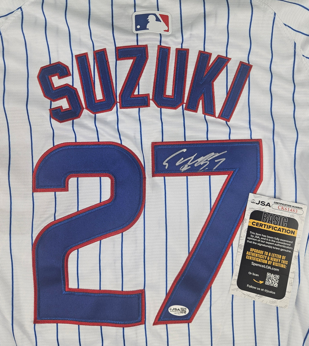 Seiya Suzuki Chicago Cubs Signed Autographed Jersey JSA COA