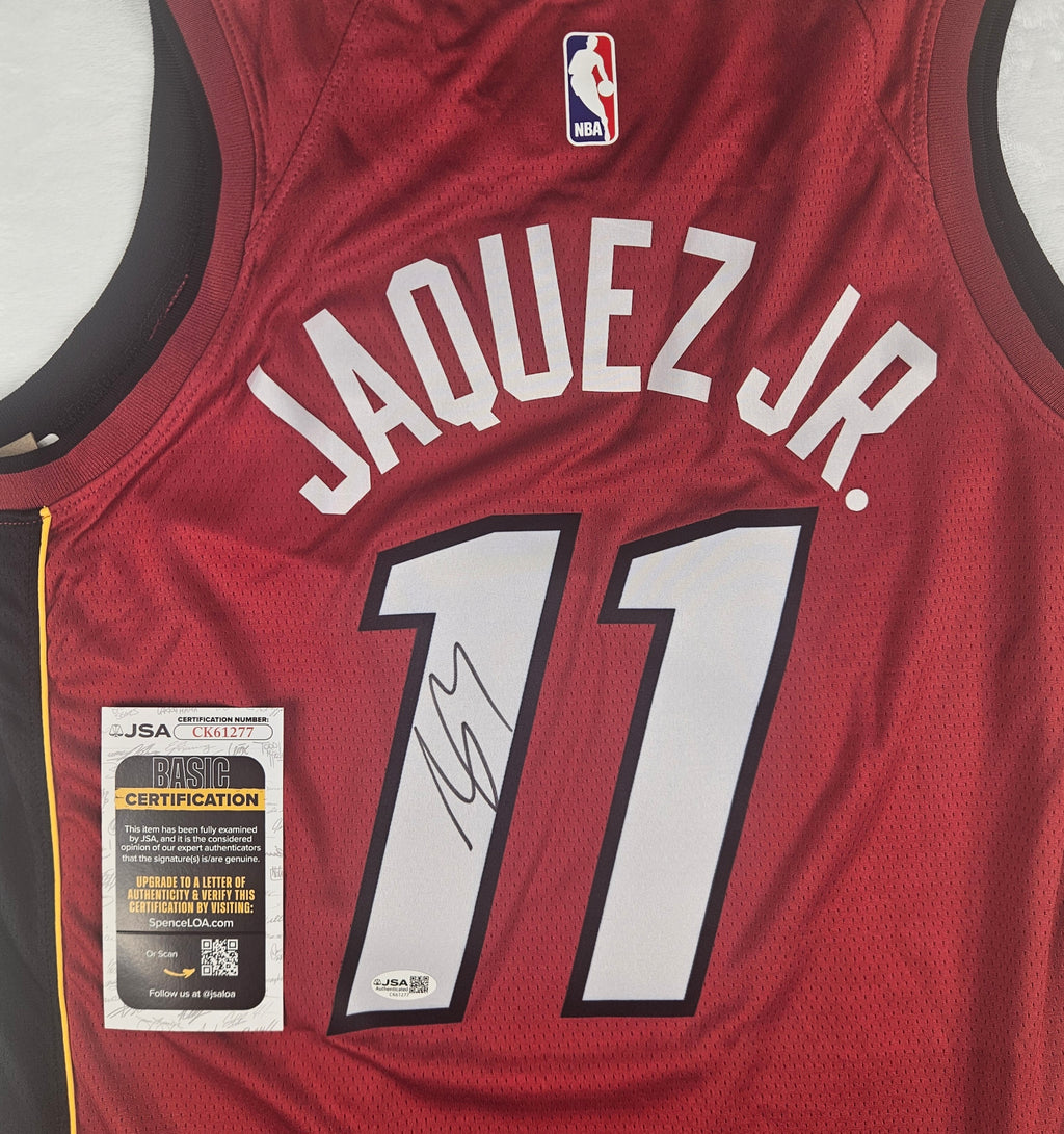 Jaime Jaquez Jr. Miami Heat Signed Autographed Jersey JSA COA