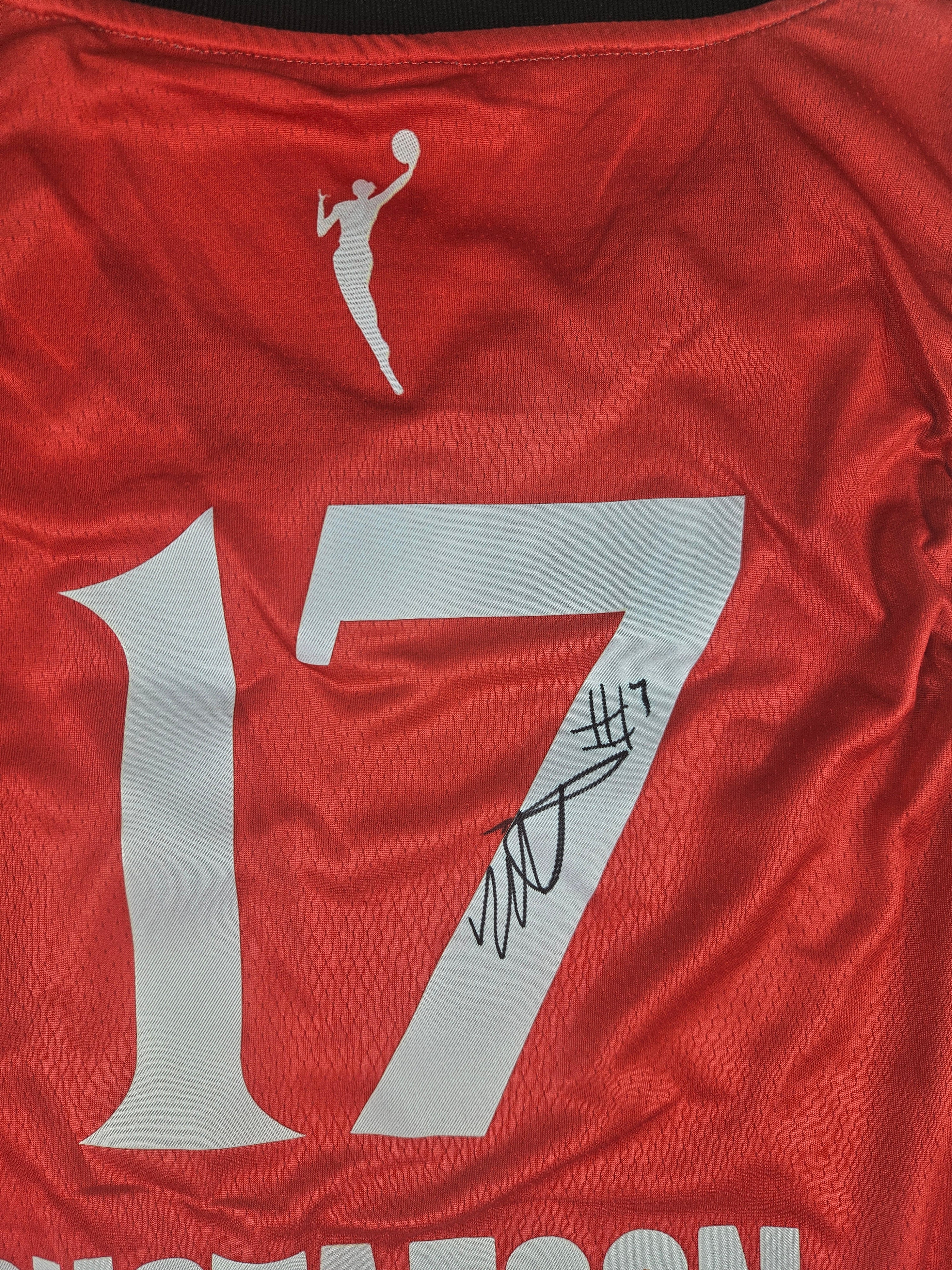 Megan Gustafson Signed Autographed Portland Fire Wnba Jersey