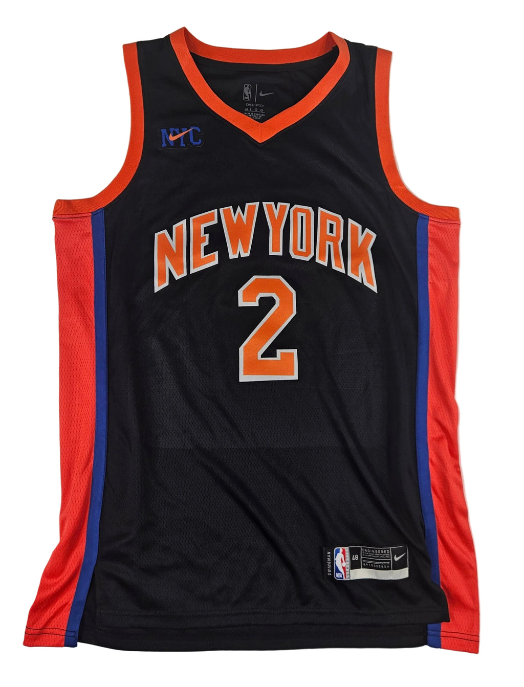 Miles Deuce McBride Signed Autographed New York Knicks Jersey PSA Certified