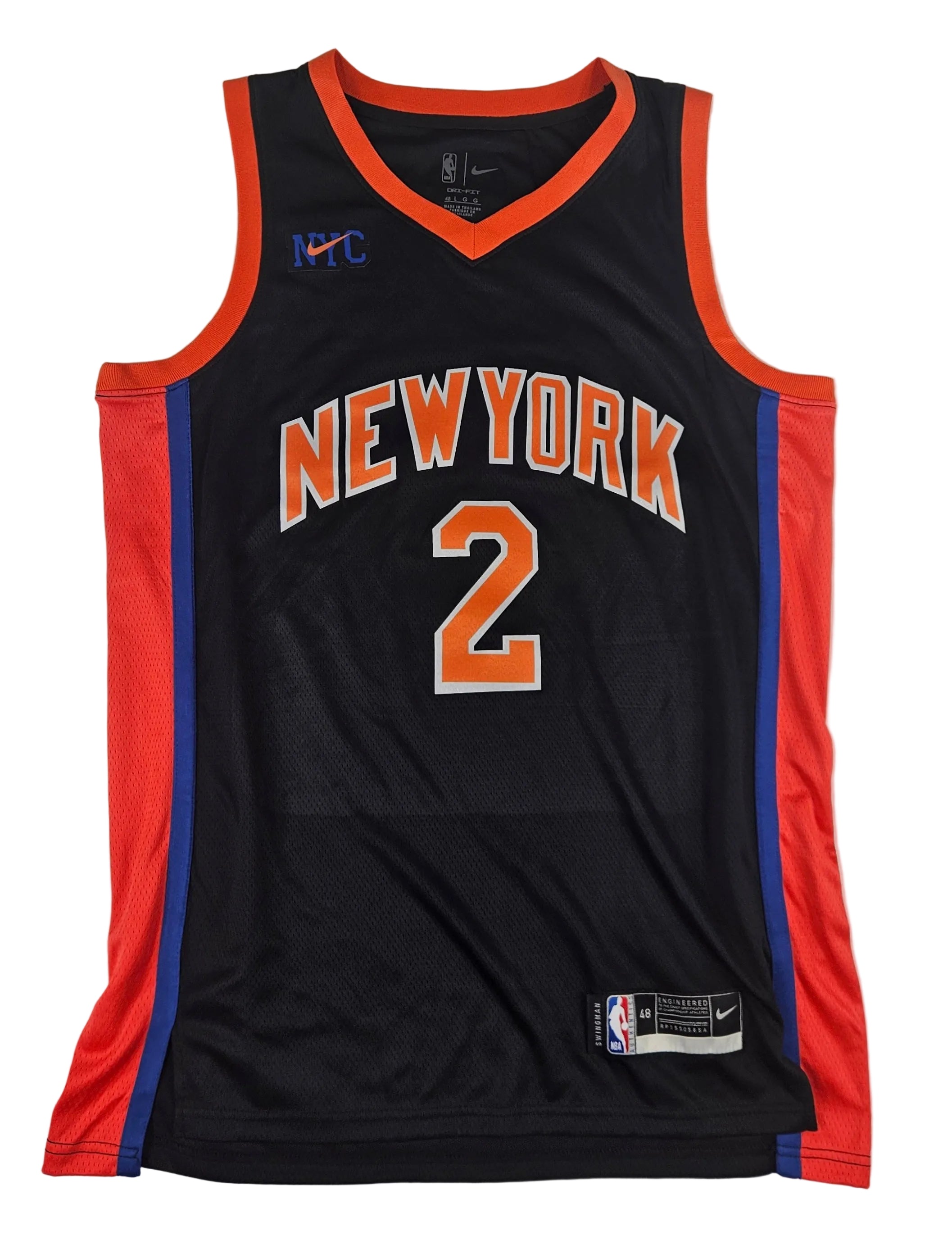 Miles Deuce McBride Signed Autographed New York Knicks Jersey PSA Certified