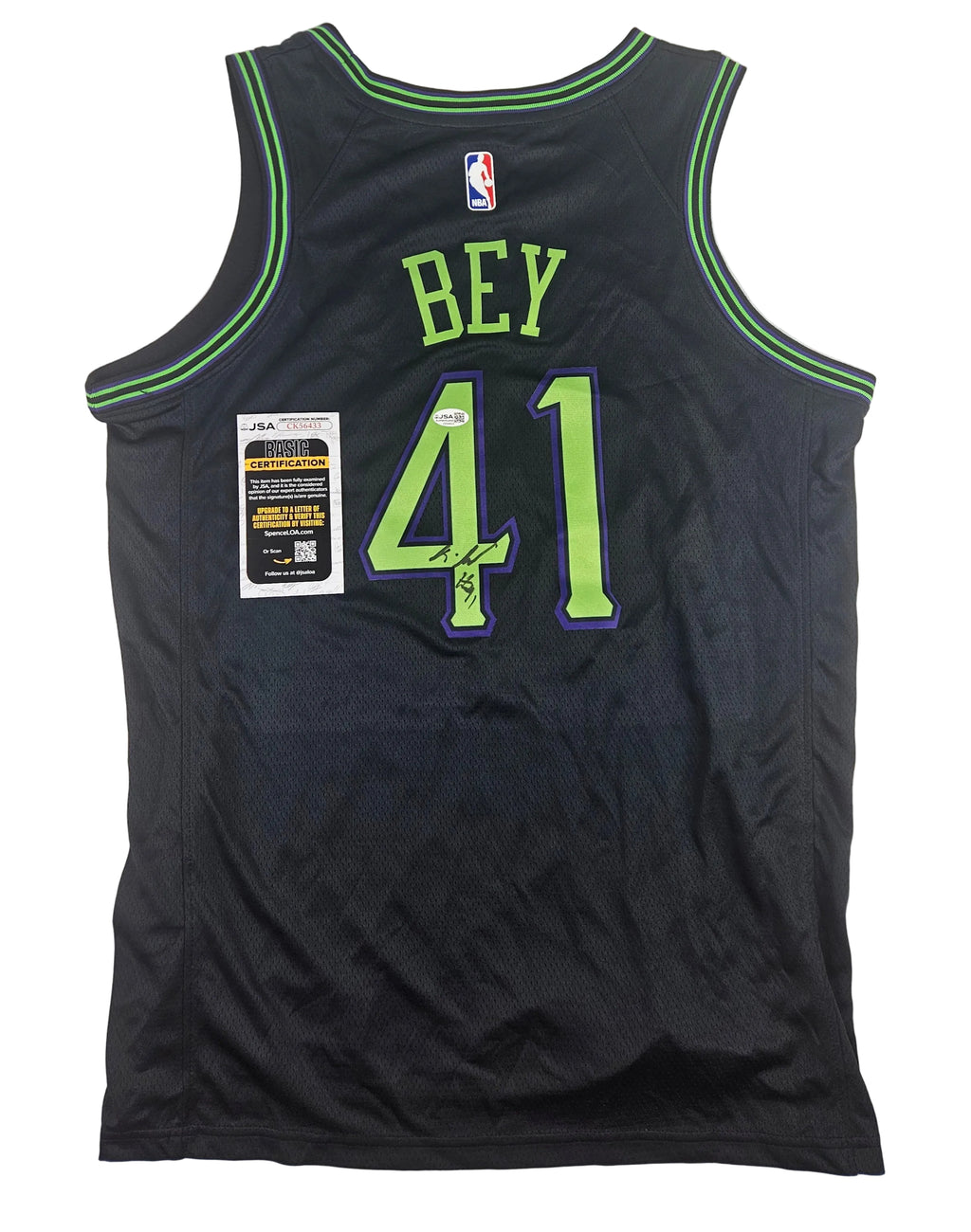 Saddiq Bey Signed Autographed New Orleans Pelicans Jersey JSA COA