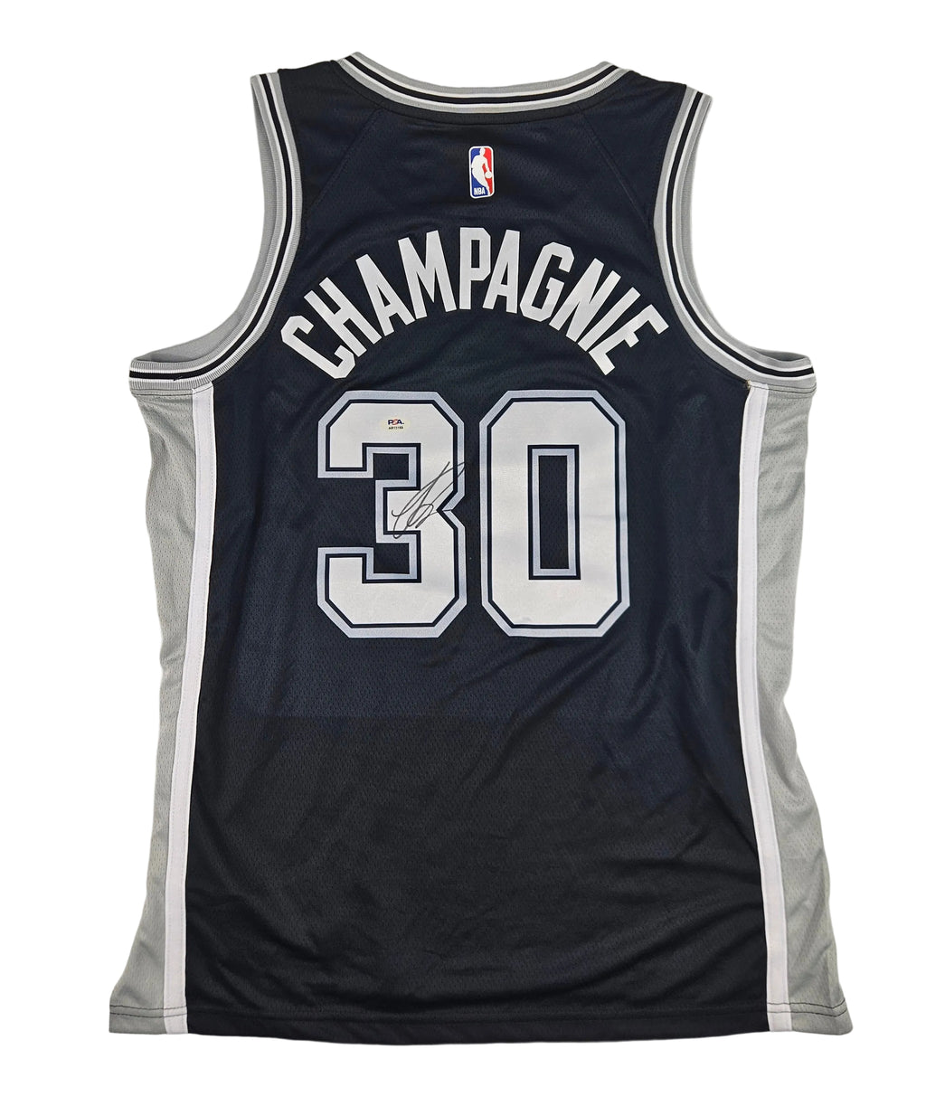 Julian Champagnie Signed Autographed San Antonio Spurs Jersey PSA Certified