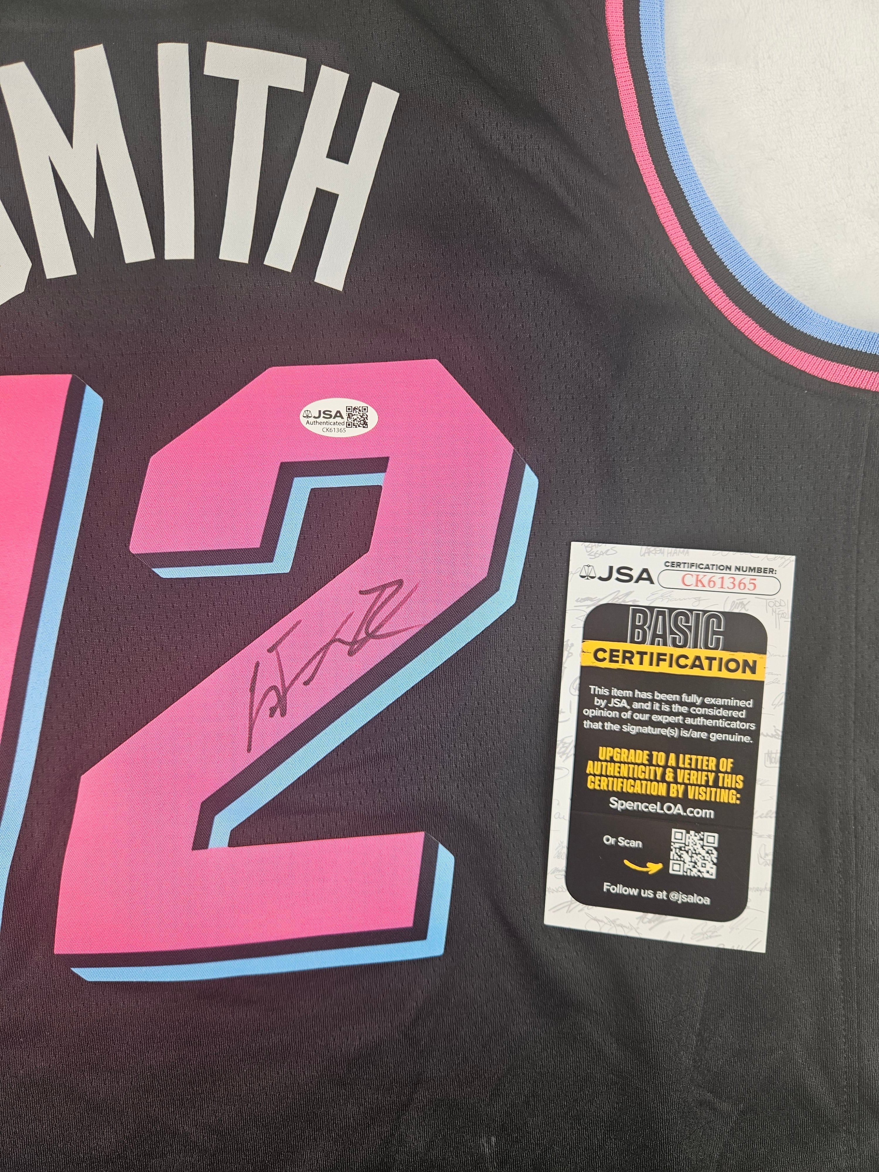 Dru Smith Signed Autographed Miami Heat Jersey JSA COA