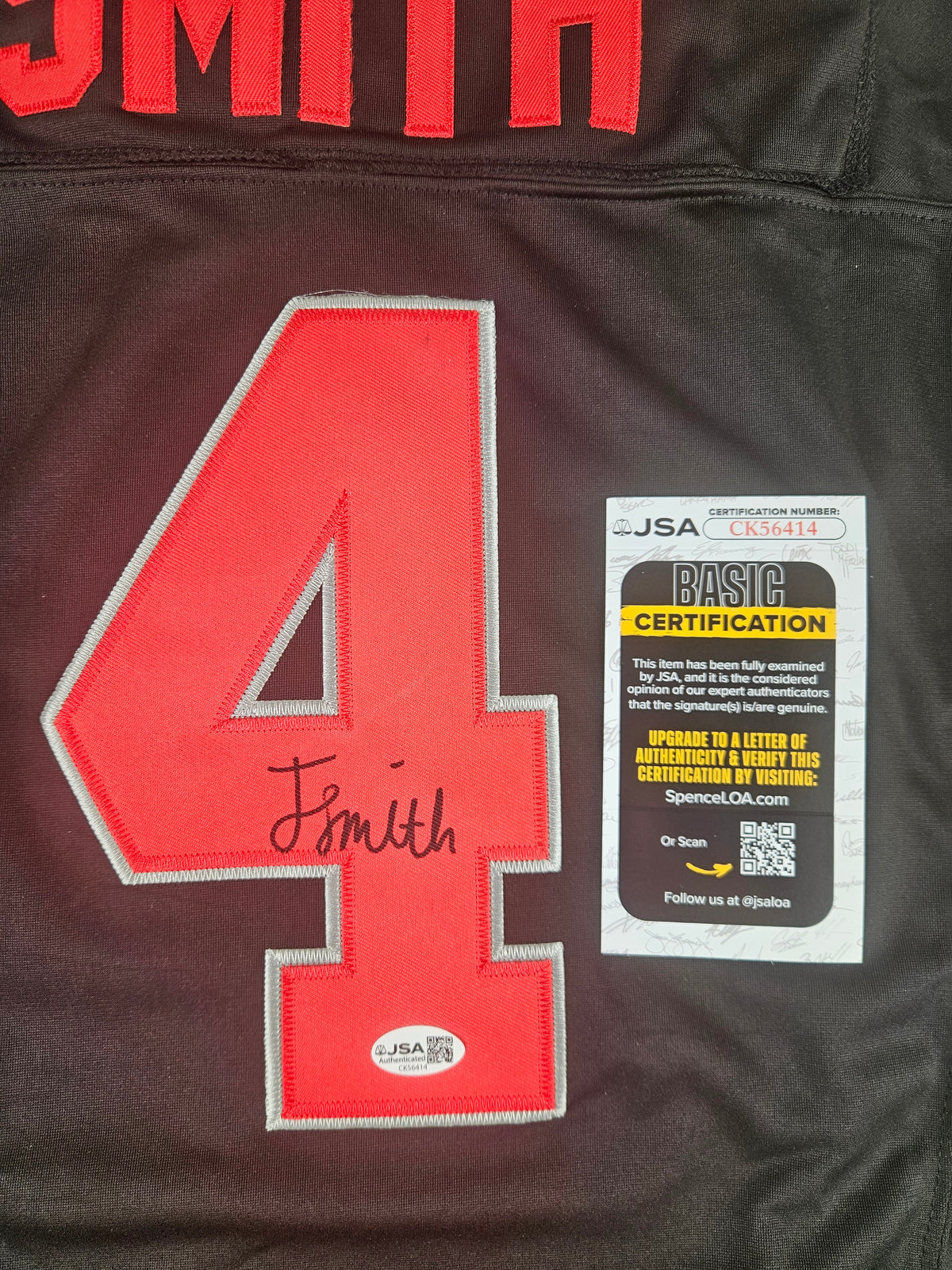Jeremiah Smith Signed Autographed Ohio State Buckeyes Jersey JSA COA