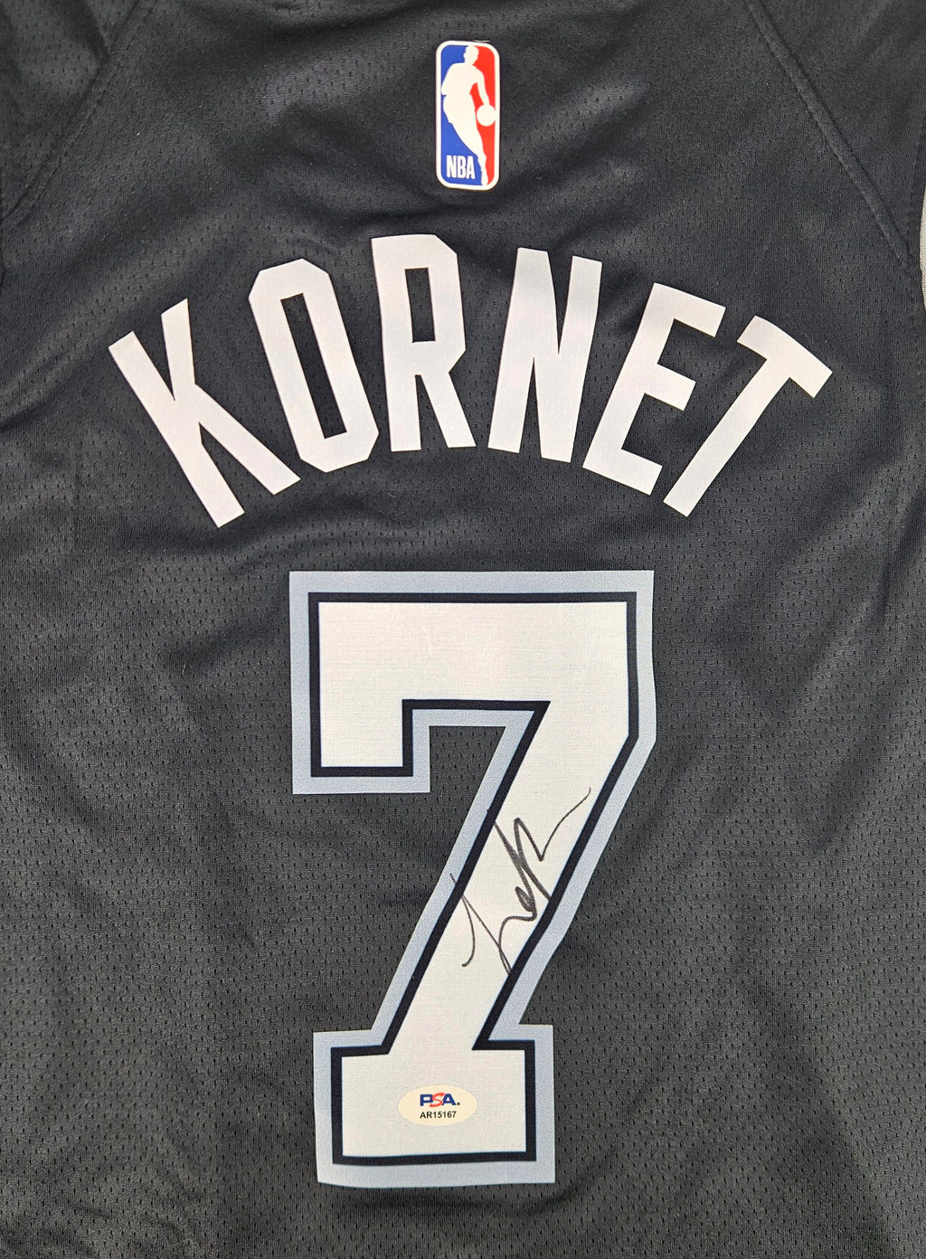 Luke Kornet Signed Autographed San Antonio Spurs Jersey PSA Certified