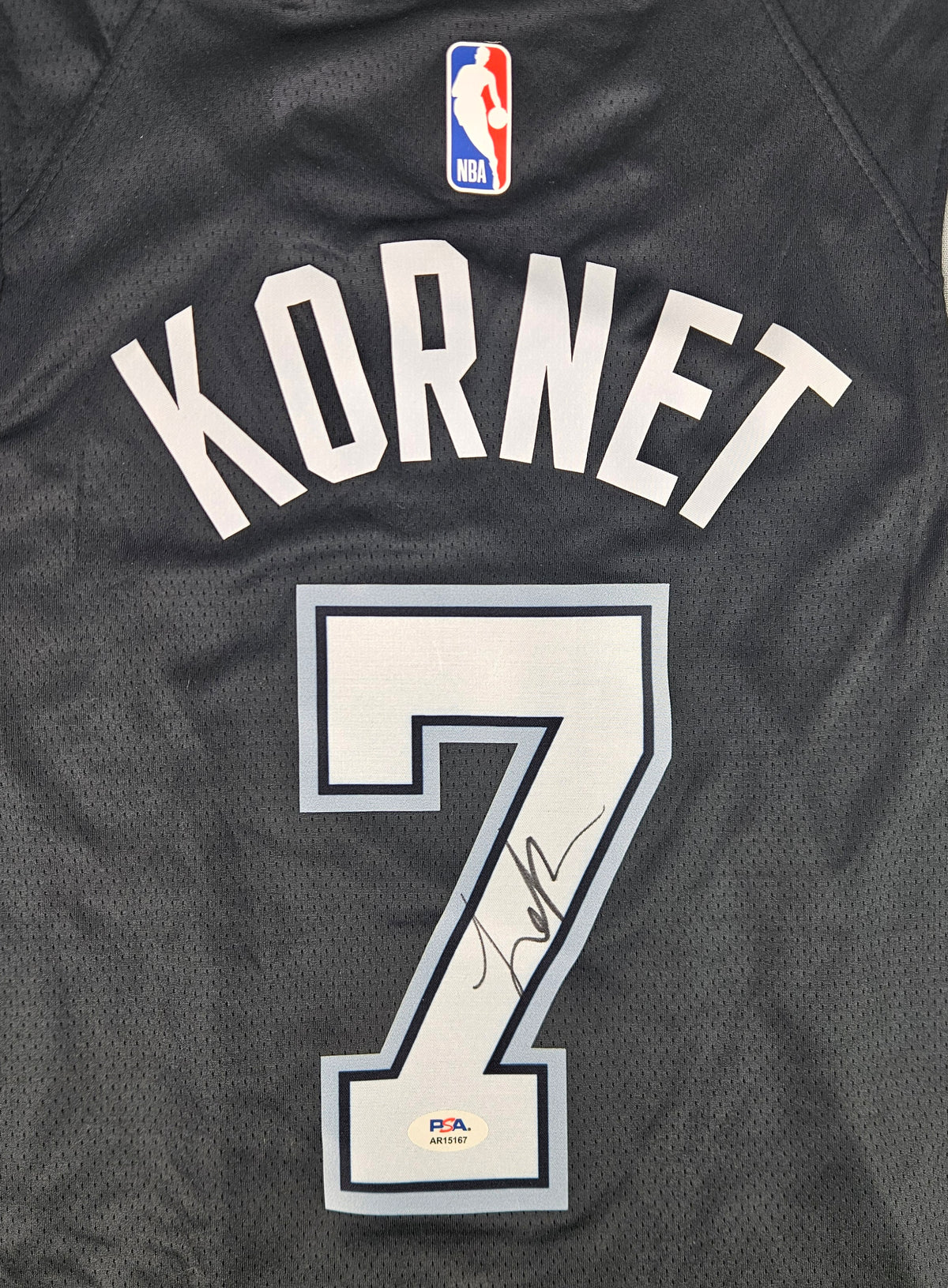 Luke Kornet Signed Autographed San Antonio Spurs Jersey PSA Certified