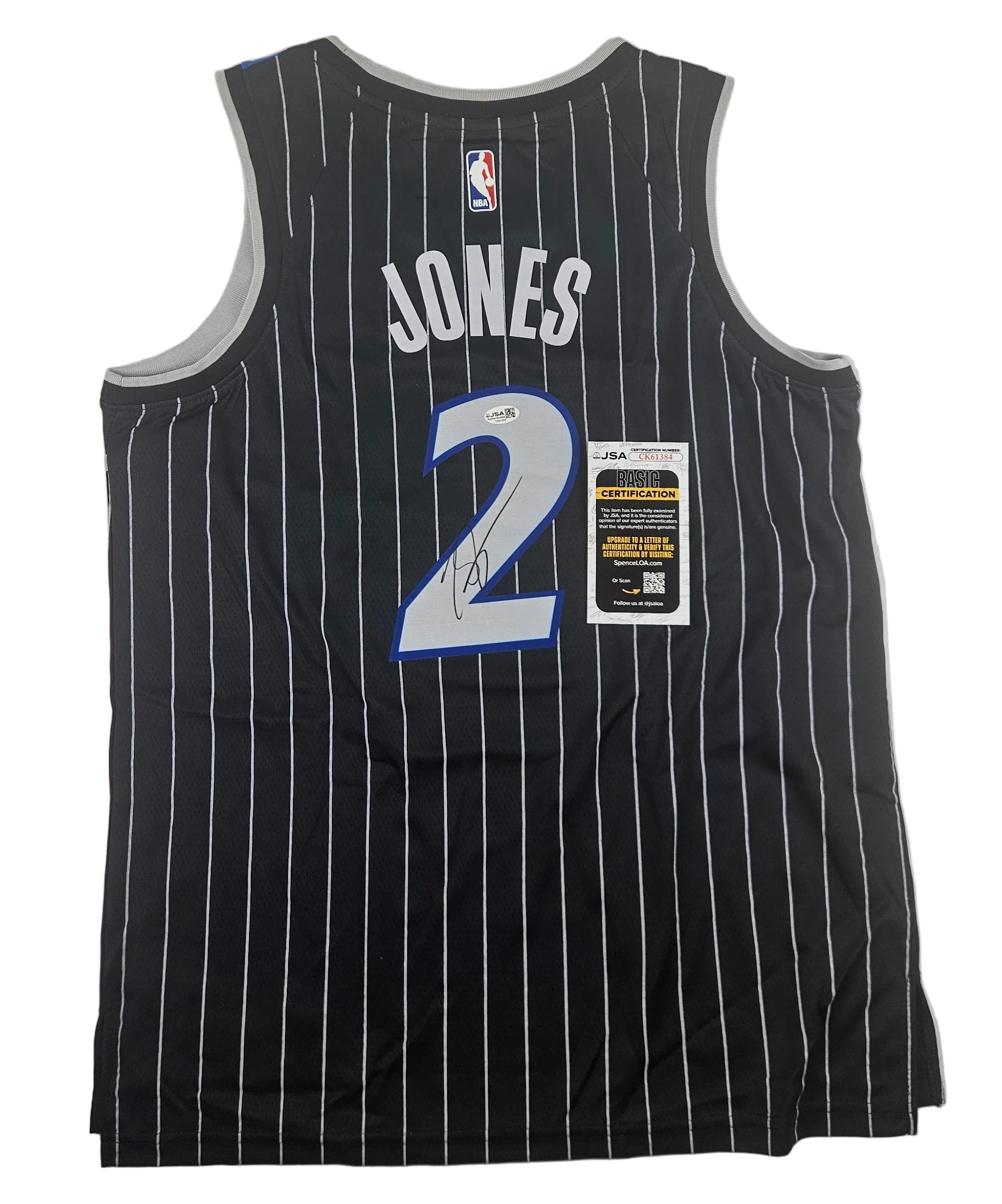 Tyus Jones Signed Autographed Orlando Magic Jersey JSA COA