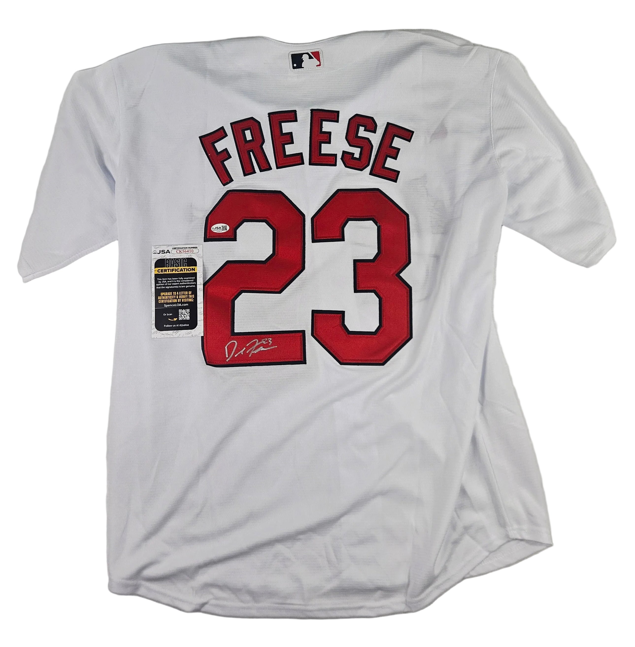David Freese Signed Autographed St. Louis Cardinals Jersey JSA COA
