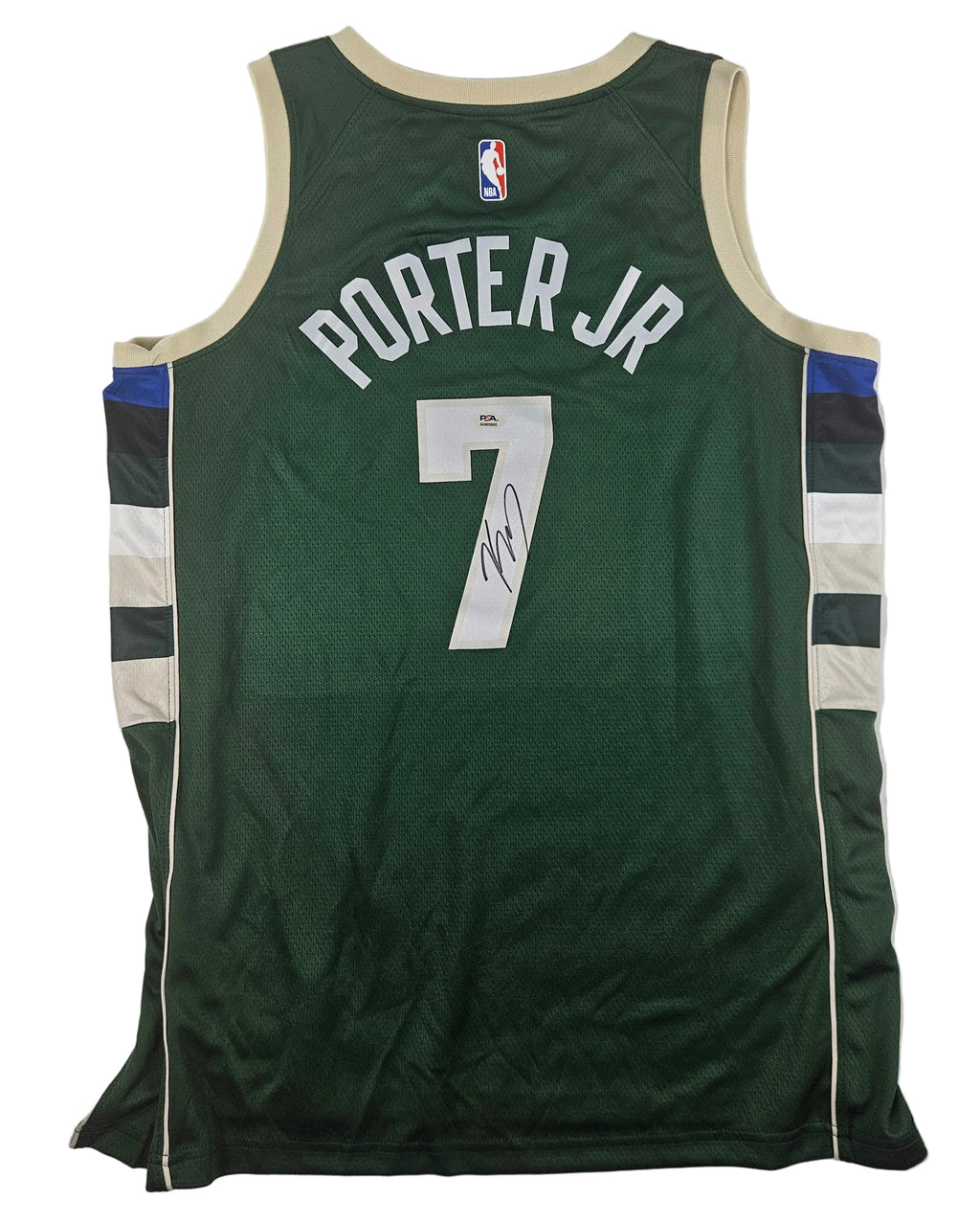 Kevin Porter Jr. Signed Autographed Milwaukee Bucks Jersey PSA Certified