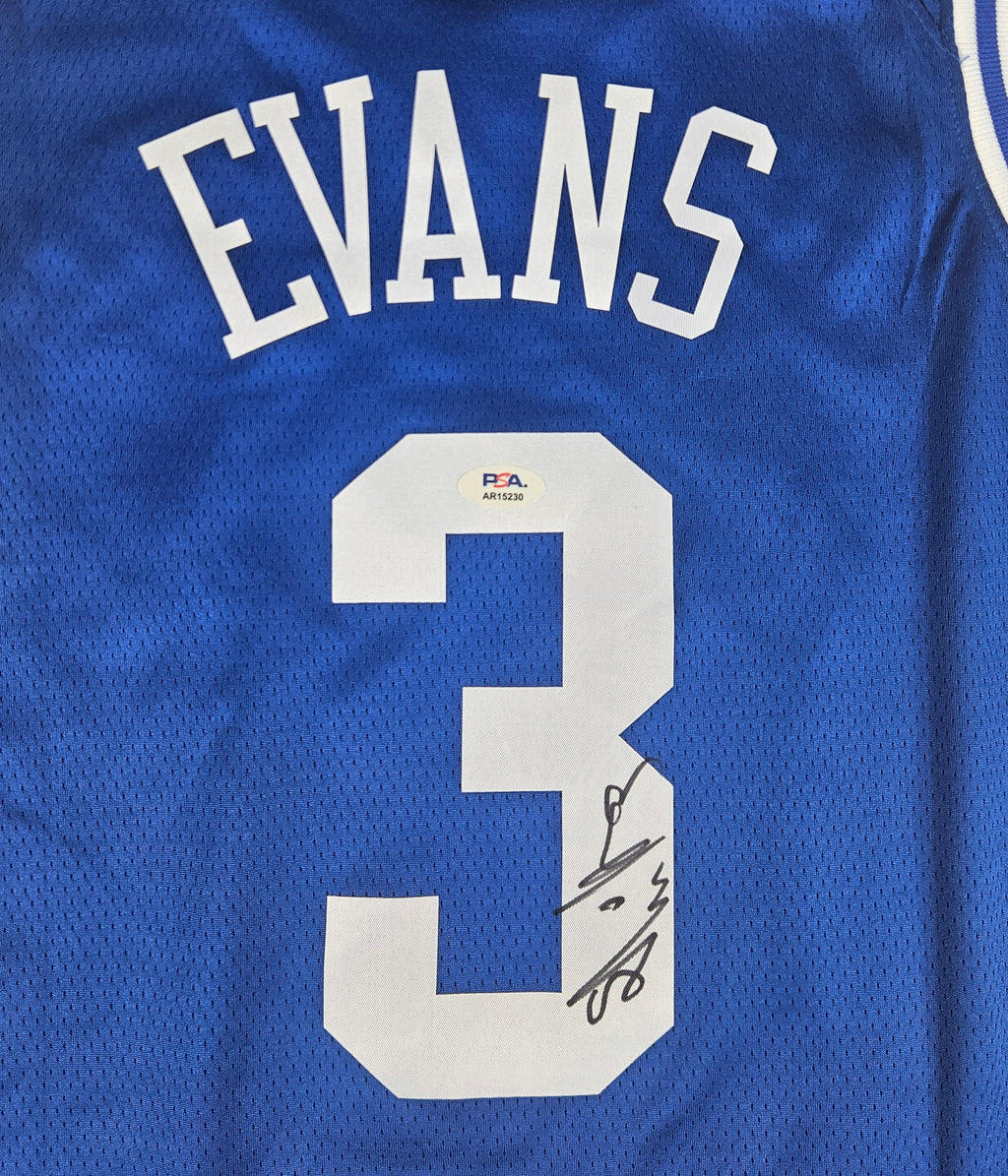 Isaiah Evans Signed Autographed Duke Blue Devils Jersey Psa Certified
