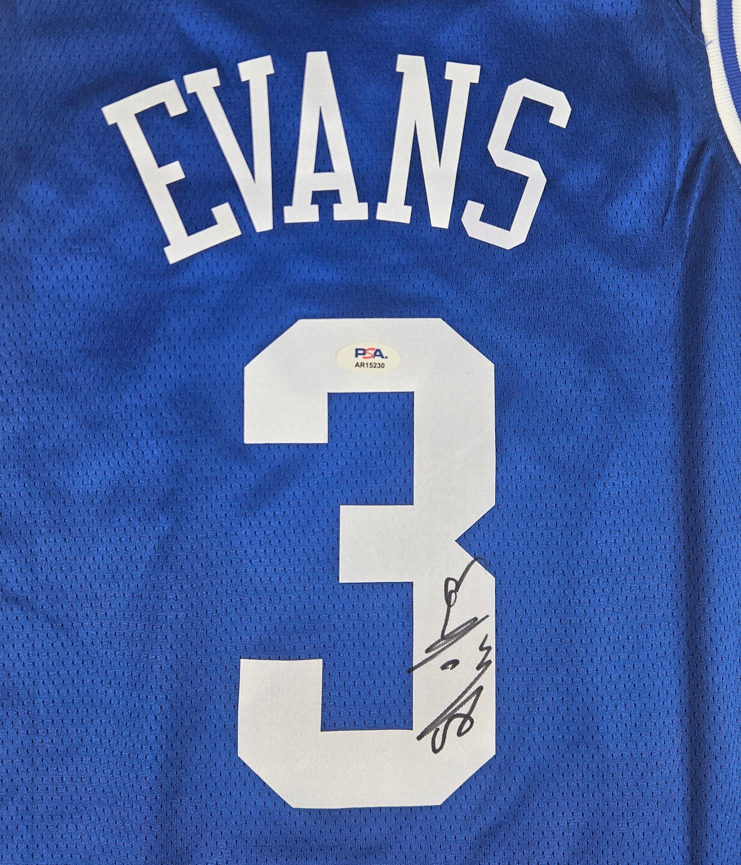 Isaiah Evans Signed Autographed Duke Blue Devils Jersey Psa Certified