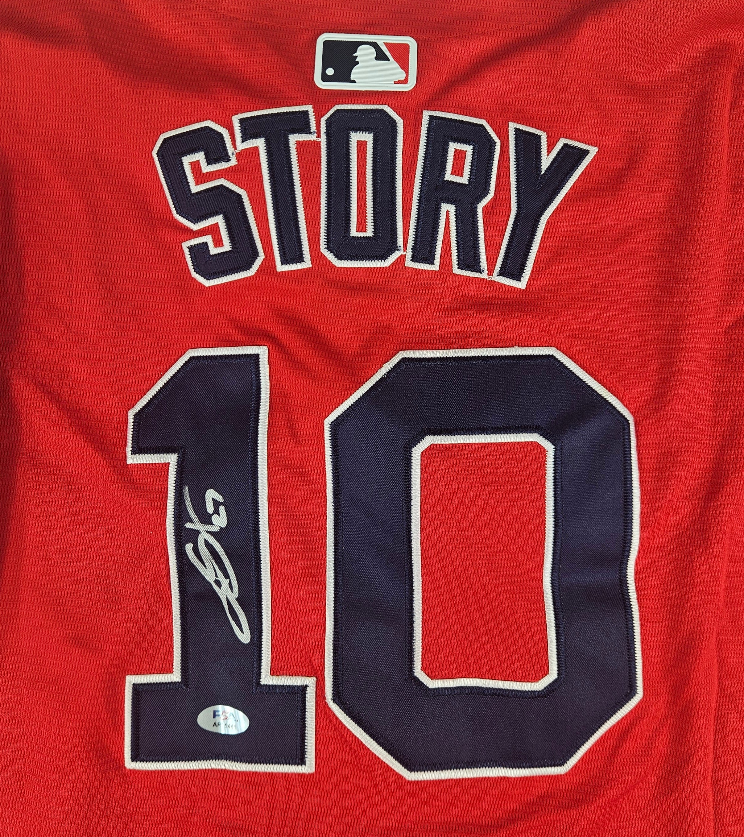 Trevor Story Signed Autographed Boston Red Sox Jersey PSA Certified