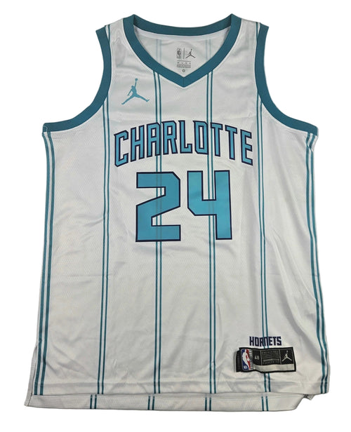 Brandon Miller Signed Autographed Charlotte Hornets White Jersey JSA COA