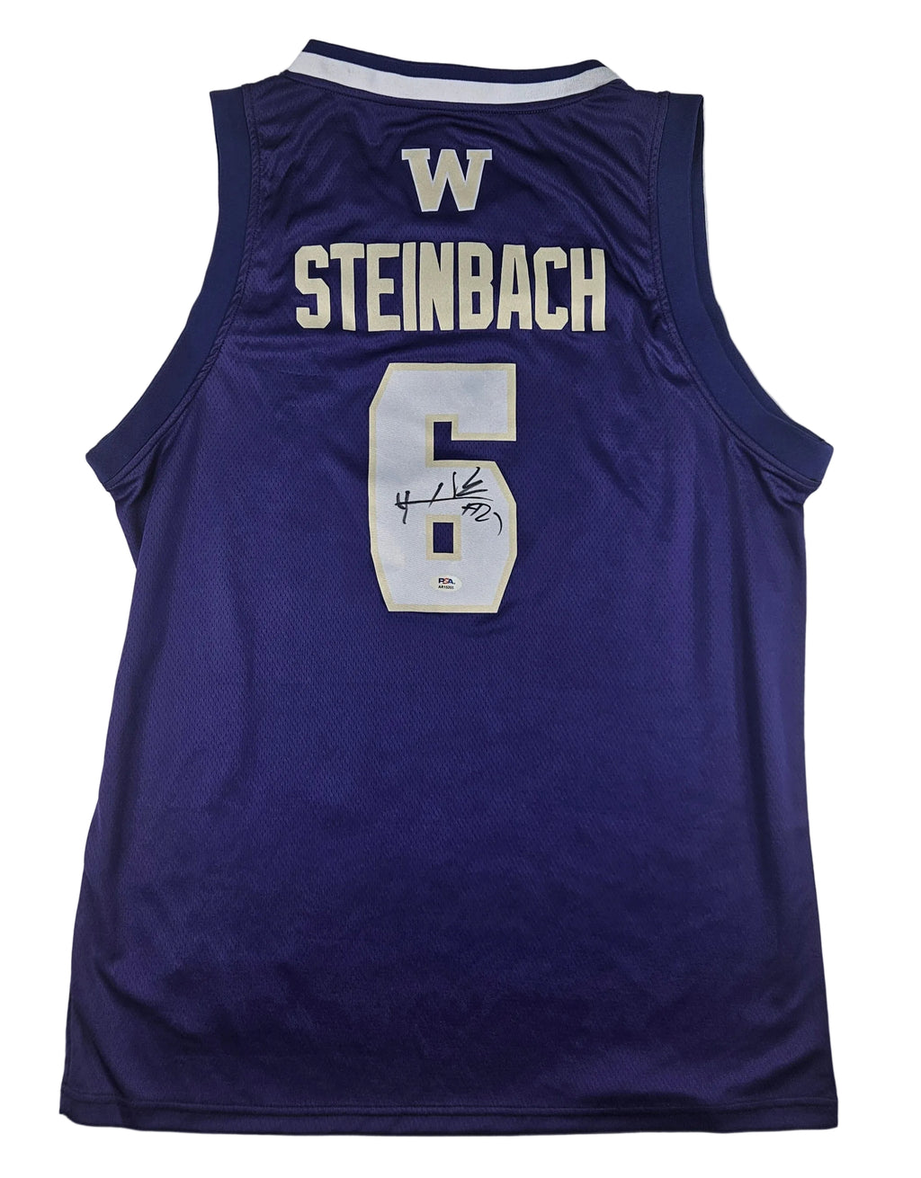 Hannes Steinbach Signed Autographed Washington Huskies Jersey PSA Certified