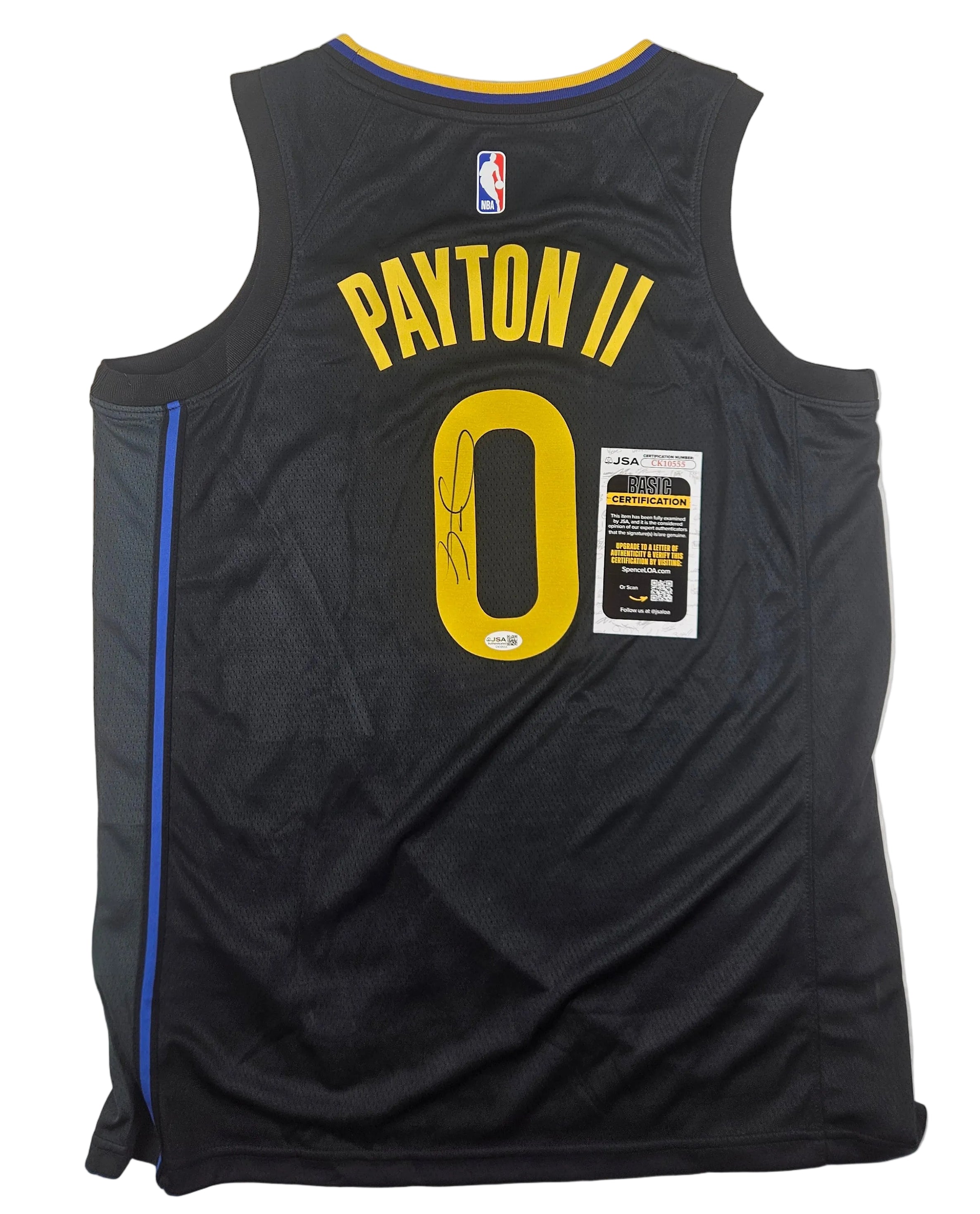 Gary Payton II Signed Autograph Golden State Warriors Jersey JSA COA