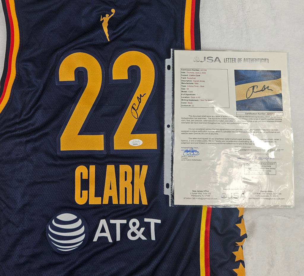 Caitlin Clark Signed Autographed Indiana Fever Wnba Jersey JSA Letter COA