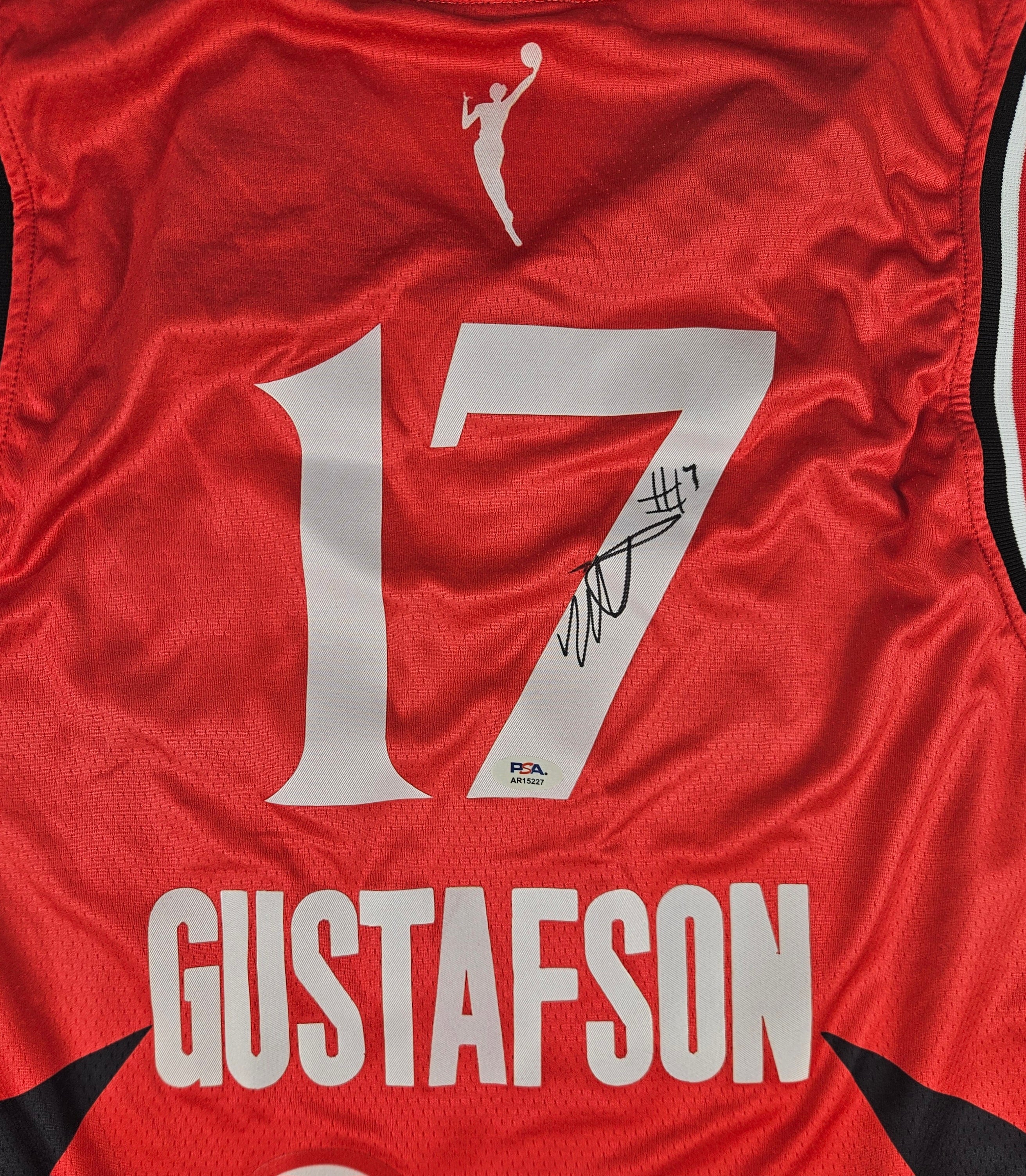 Megan Gustafson Signed Autographed Portland Fire Wnba Jersey PSA Certified