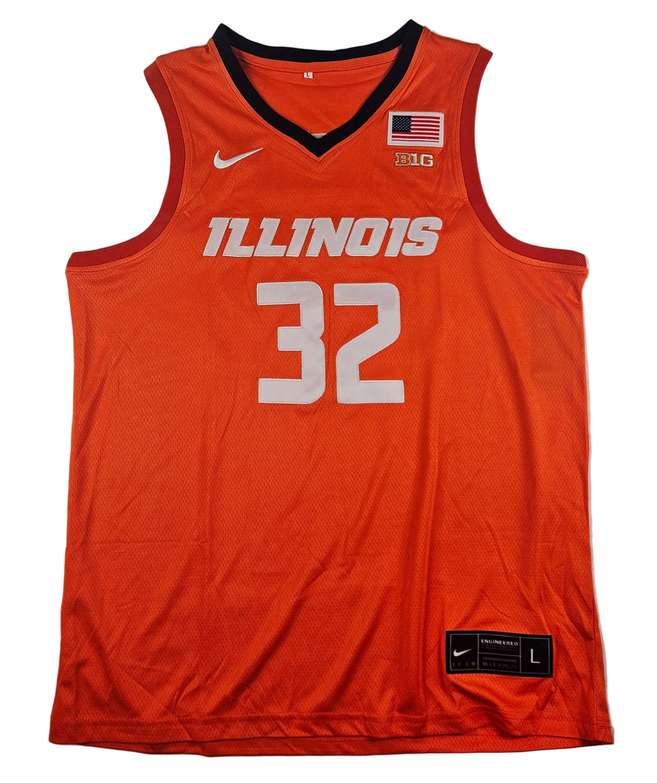 Kasparas Jakucionis Signed Autographed Illinois Fighting Illini Jersey JSA COA