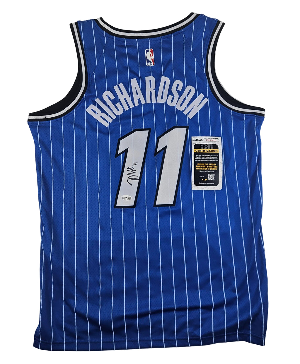 Jase Richardson Signed Autographed Orlando Blue Magic Jersey JSA COA