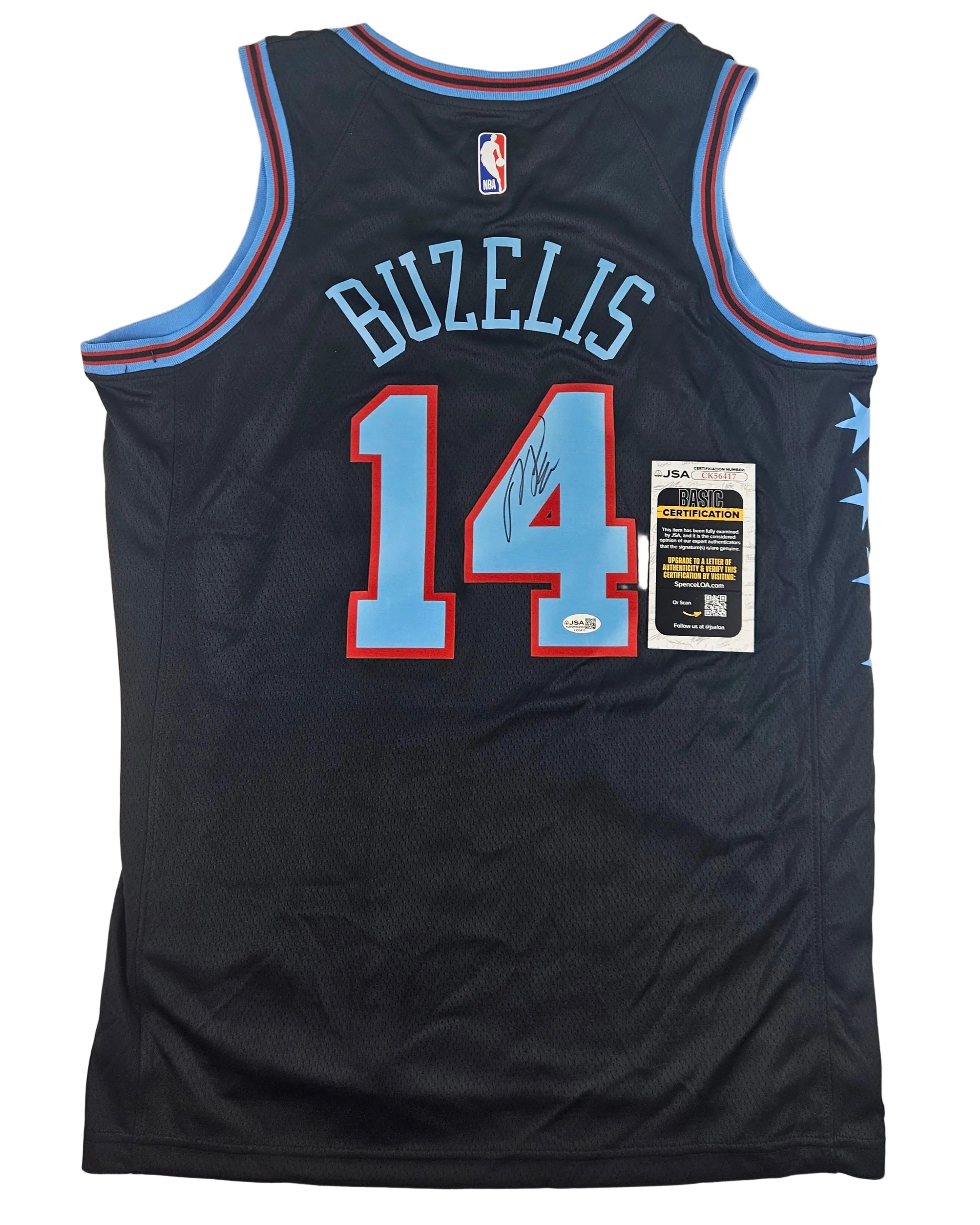 Matas Buzelis Chicago Bulls Autographed Signed Jersey JSA COA