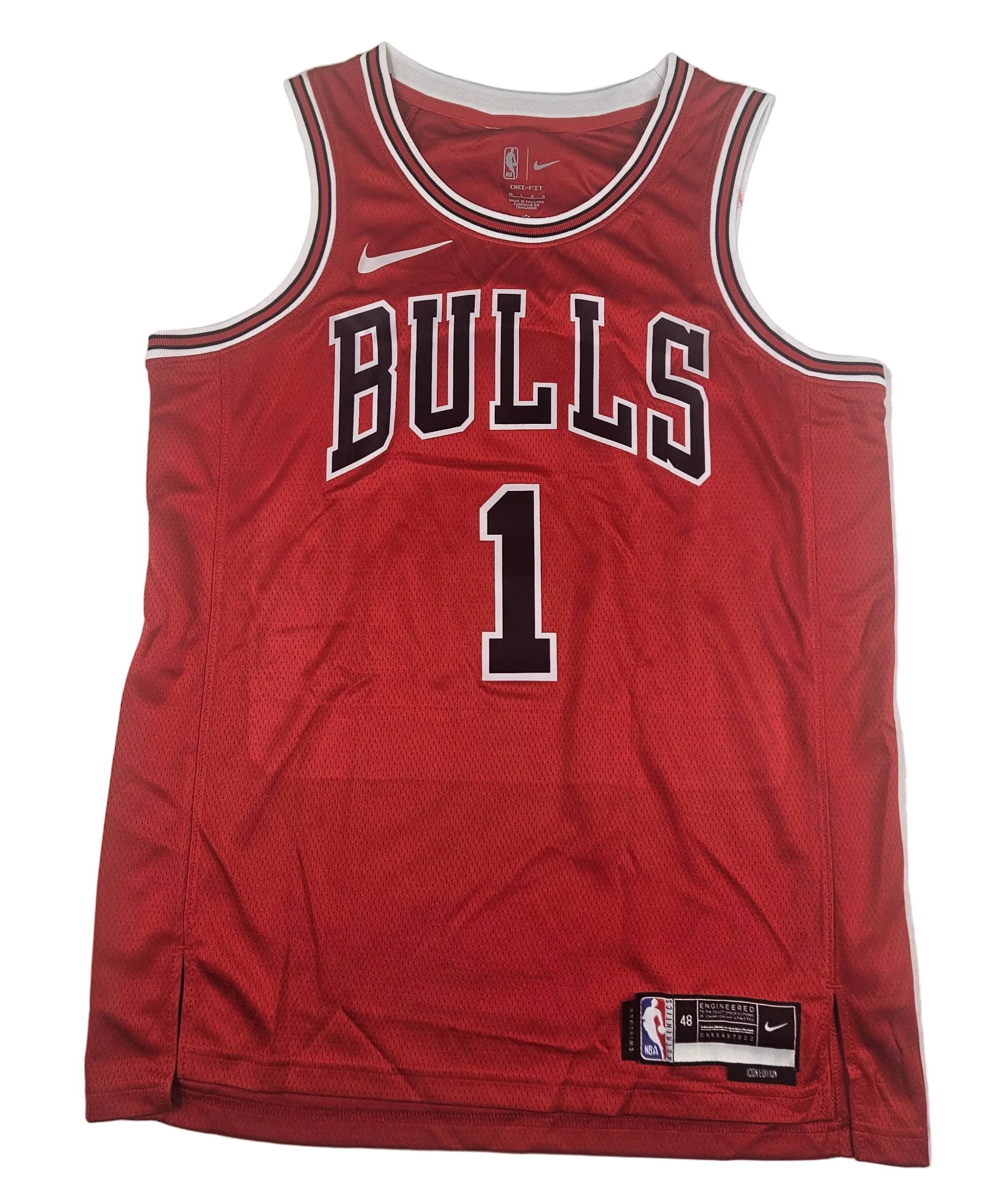 Derrick Rose Signed Autographed Chicago Bulls Jersey JSA COA