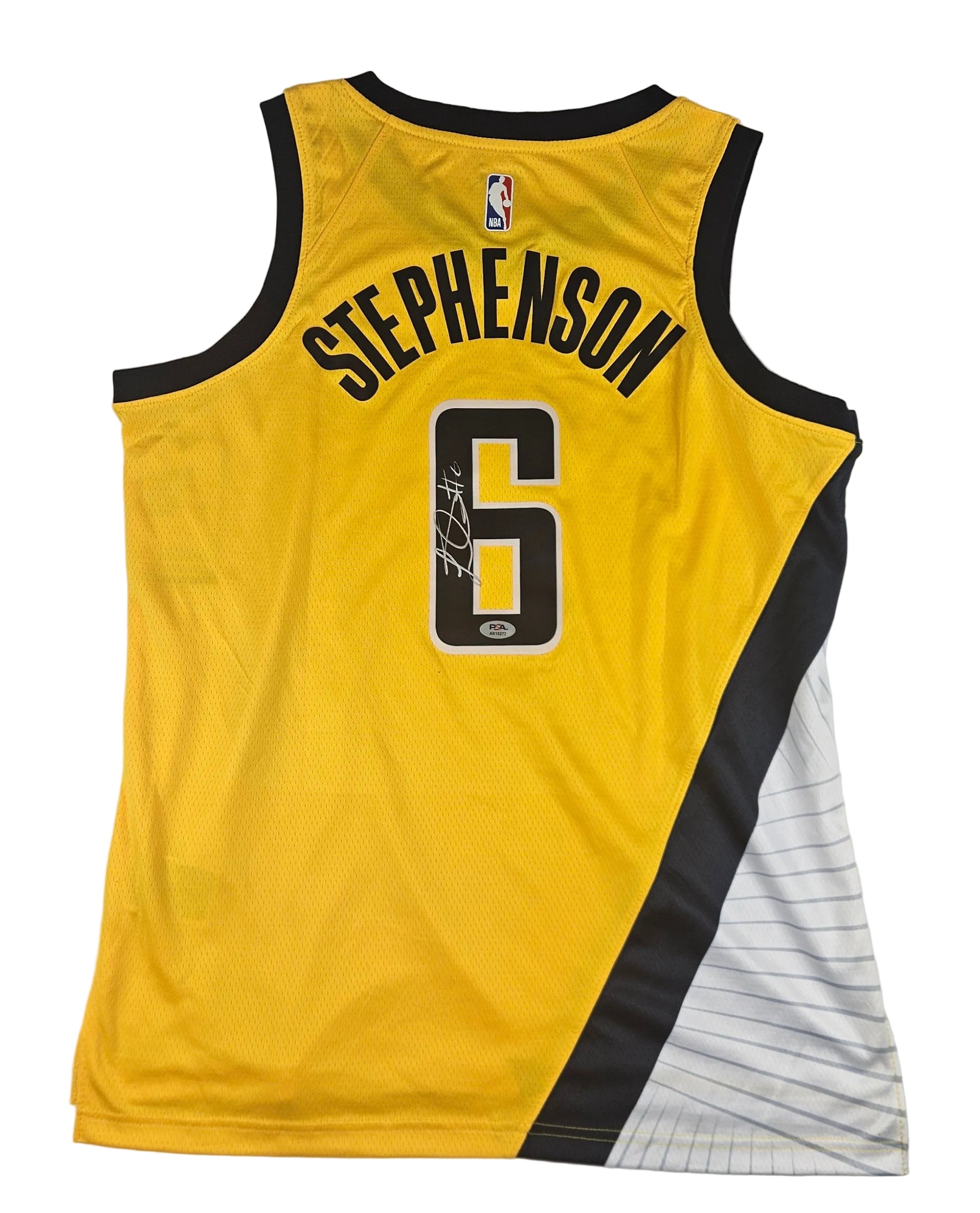 Lance Stephenson Signed Autographed Indiana Pacers Yellow Jersey PSA Certified