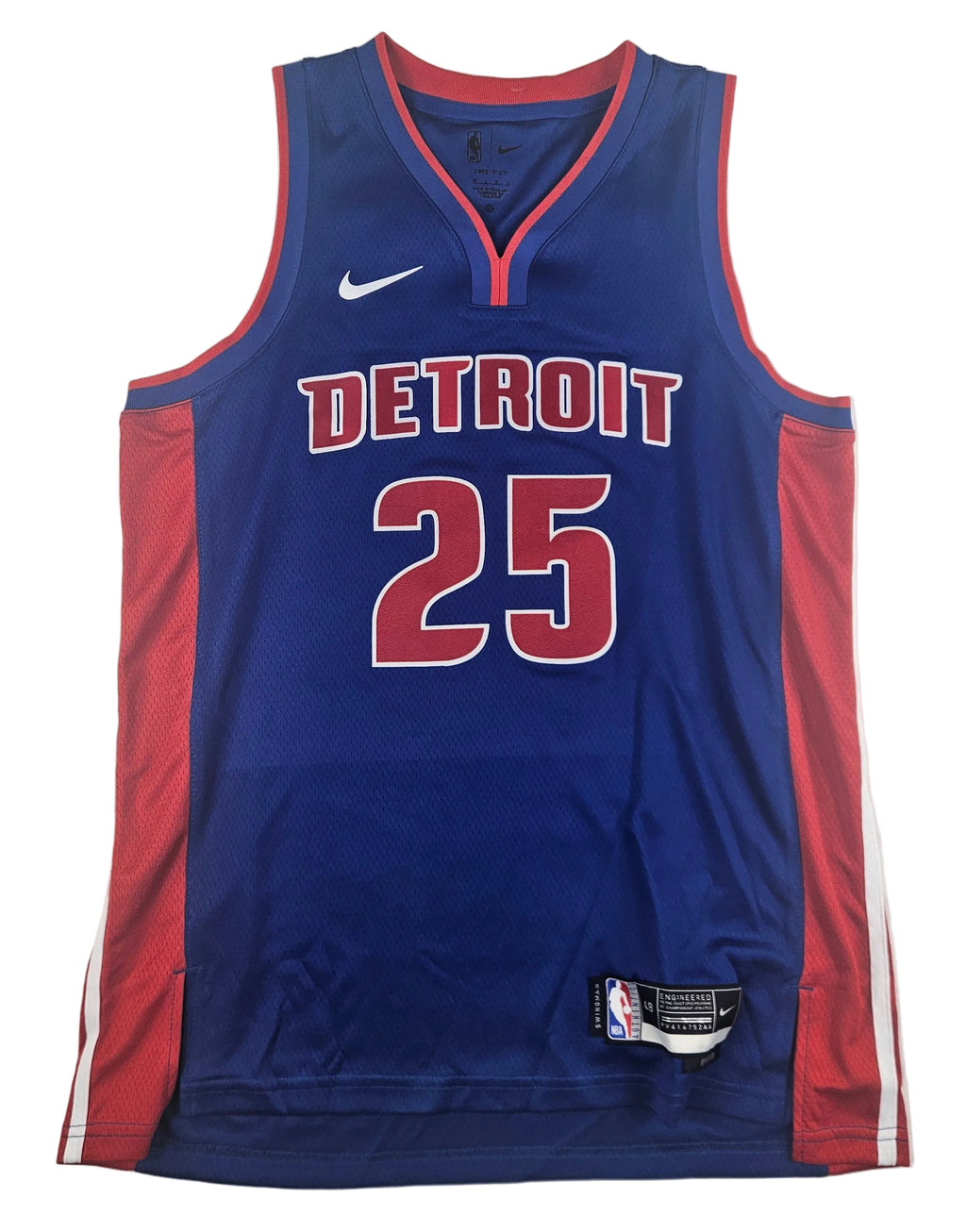 Marcus Sasser Signed Autographed Detroit Pistons Jersey PSA Certified