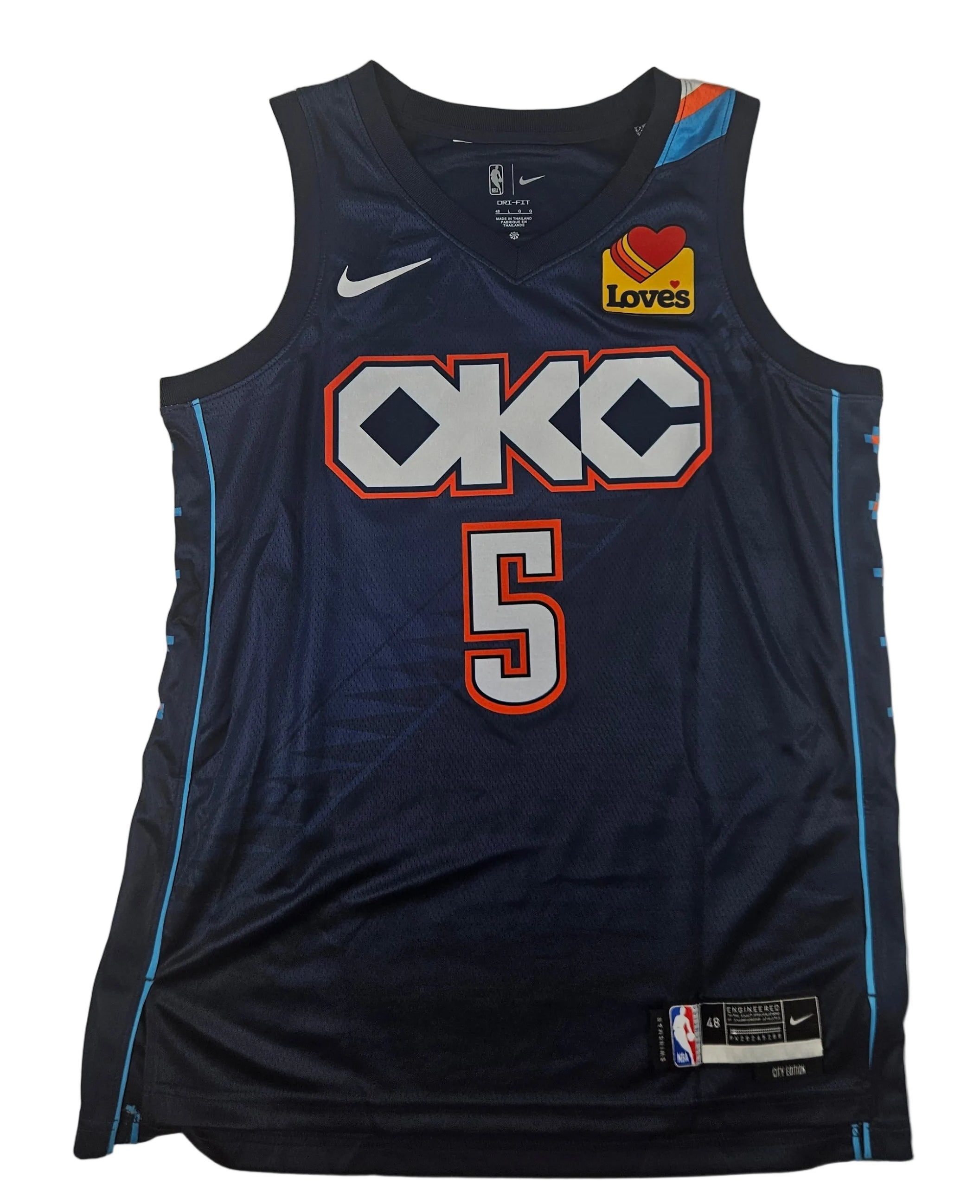 Lu Dort Signed Autographed Oklahoma City Thunder Jersey PSA Certified