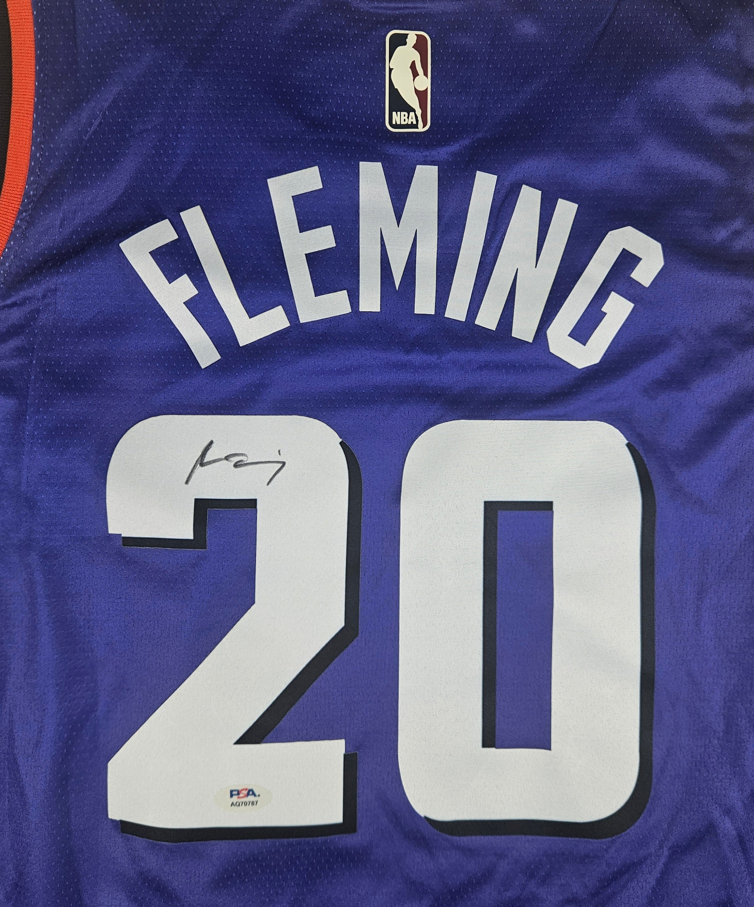 Rasheer Fleming Signed Autographed Phoenix Suns Jersey PSA Certified