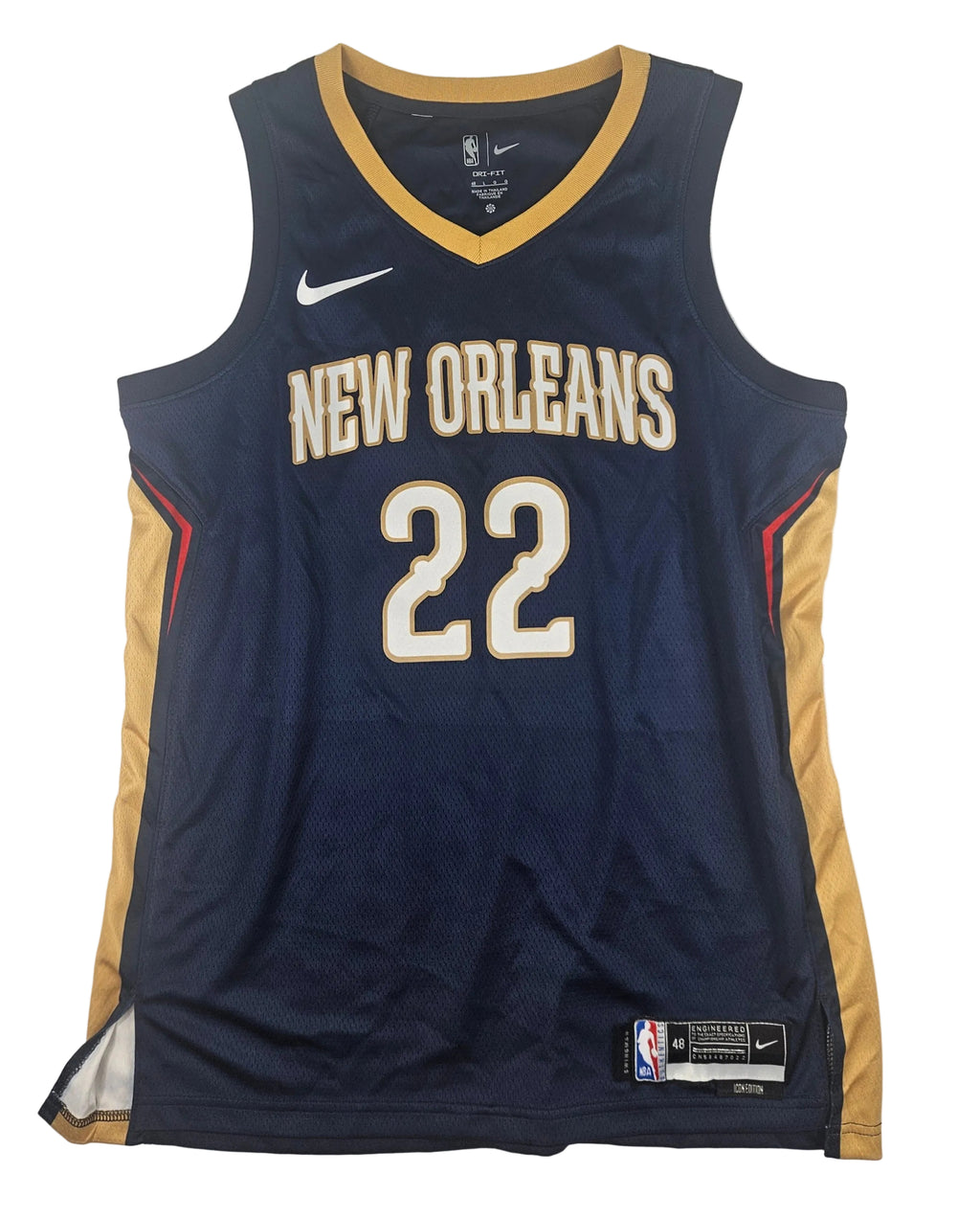 Derik Queen Signed Autographed New Orleans Pelicans Jersey JSA COA