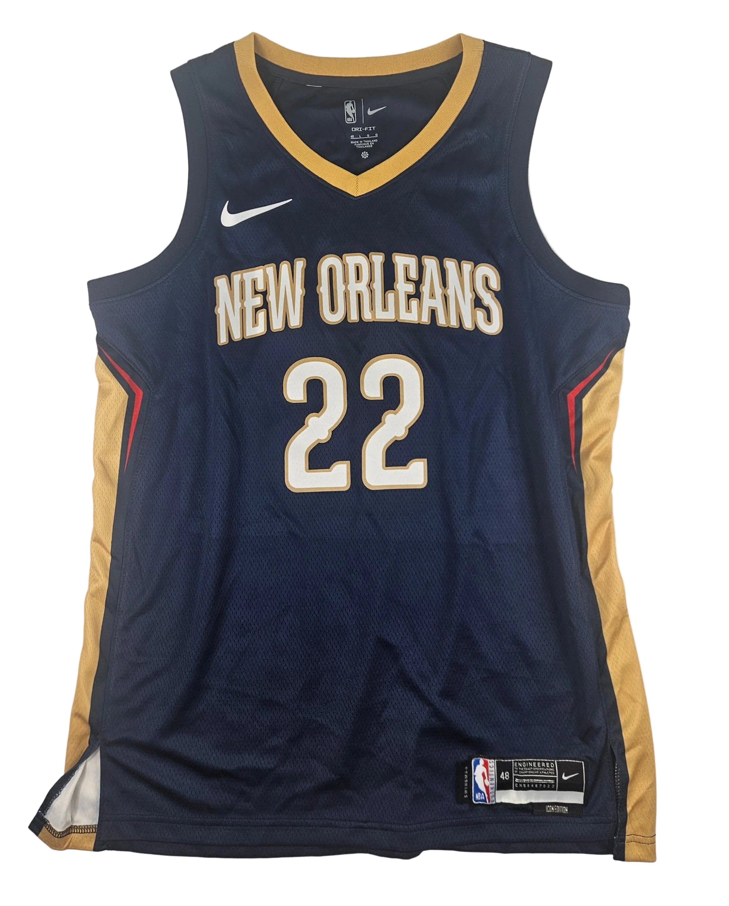 Derik Queen Signed Autographed New Orleans Pelicans Jersey JSA COA
