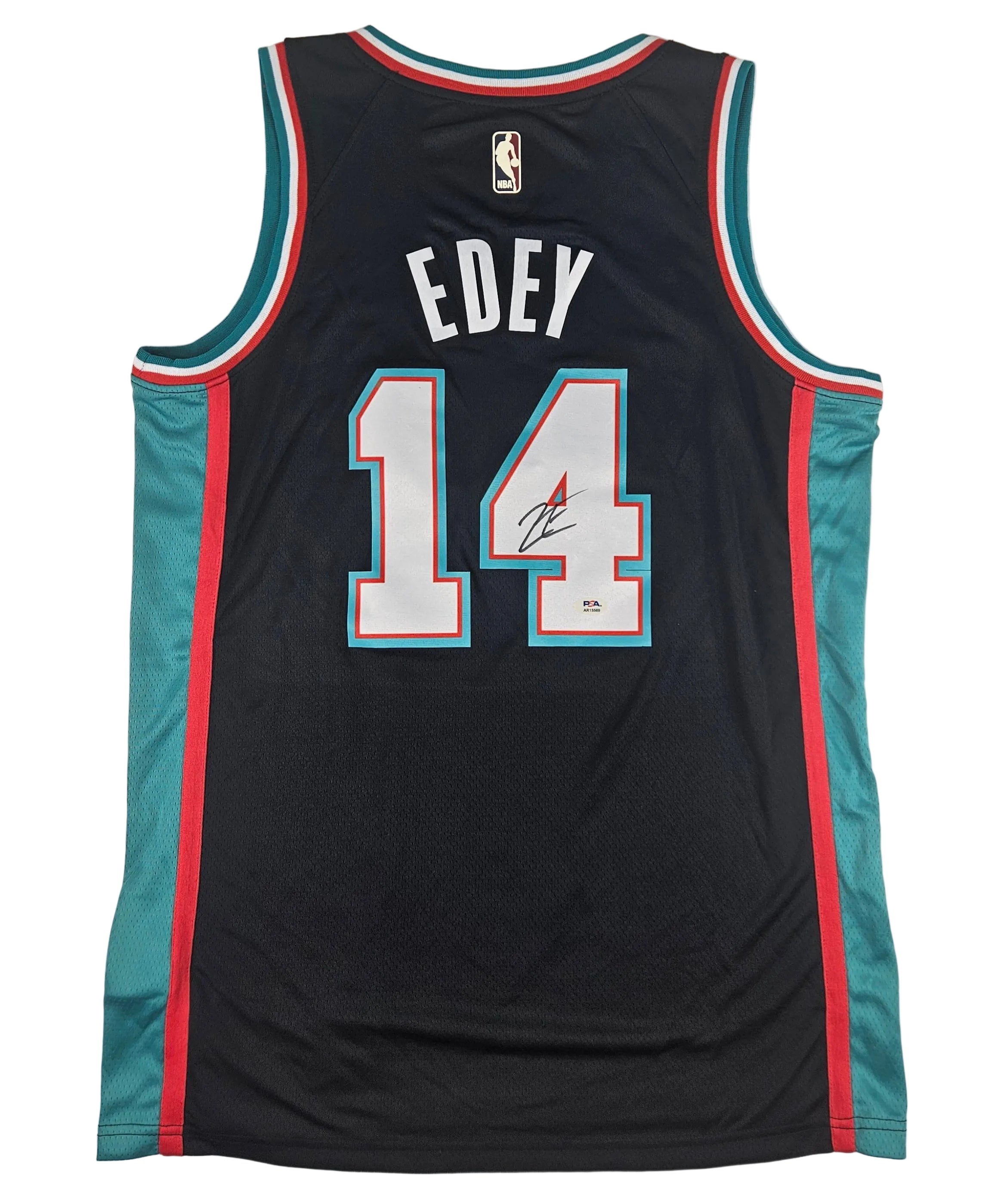 Zach Edey Signed Autographed Memphis Grizzlies Black Jersey PSA Certified