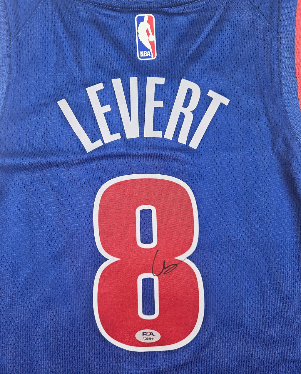 Caris LeVert Signed Autographed Detroit Pistons Jersey PSA Certified