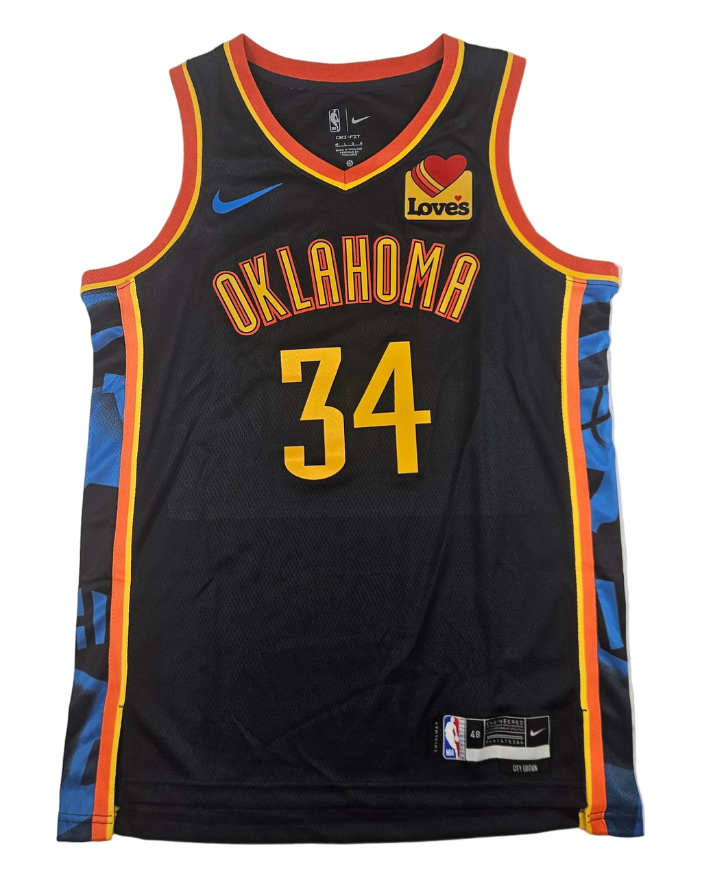 Kenrich Williams Signed Autographed Oklahoma City Thunder Jersey JSA COA