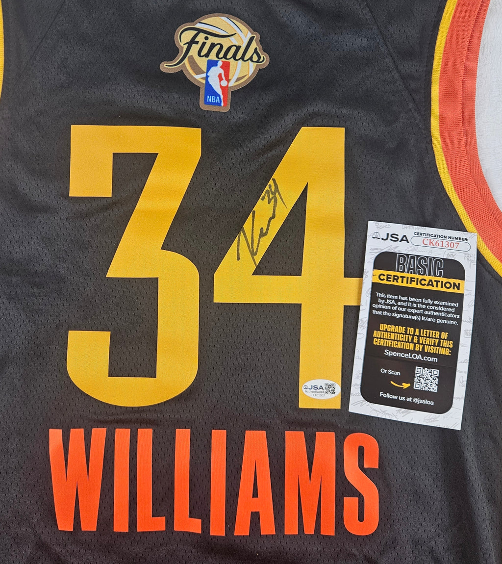 Kenrich Williams Signed Autographed Oklahoma City Thunder Jersey JSA COA