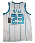 Tre Mann Signed Autographed Charlotte Hornets White Jersey JSA COA