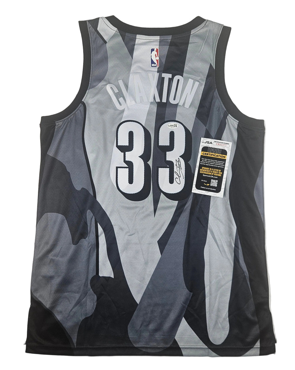 Nic Claxton Signed Autographed Jersey Brooklyn Nets JSA COA