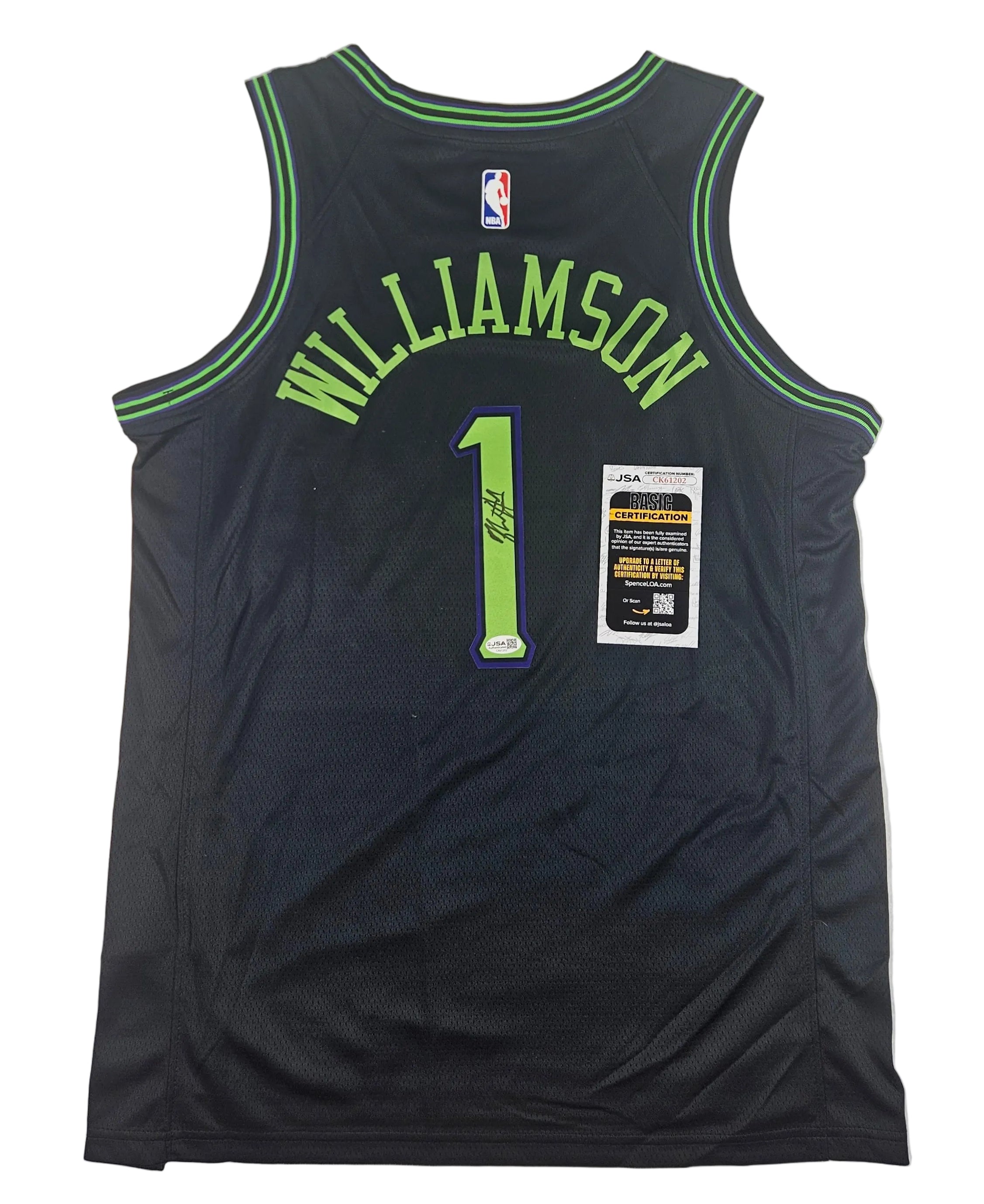 Zion Williamson Signed Autographed New Orleans Pelicans Jersey JSA COA
