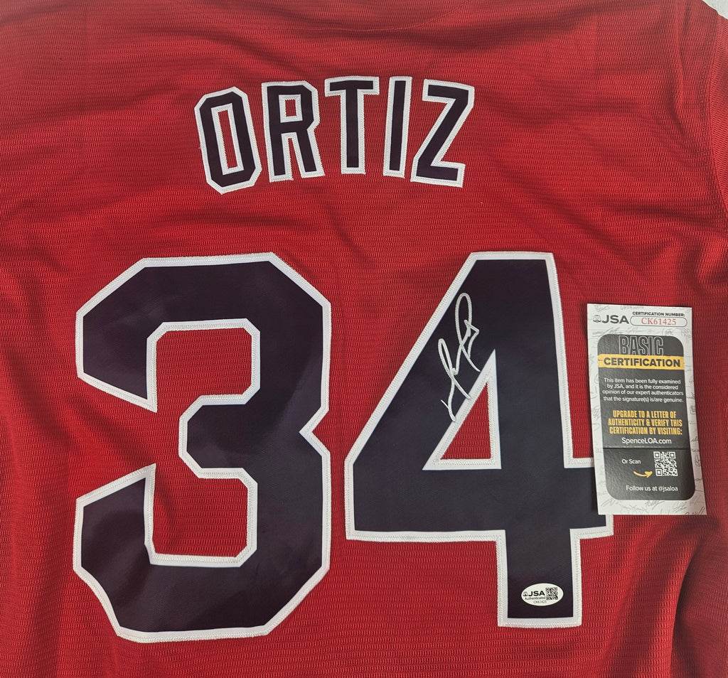David Ortiz Signed Autographed Boston Red Sox Jersey JSA COA