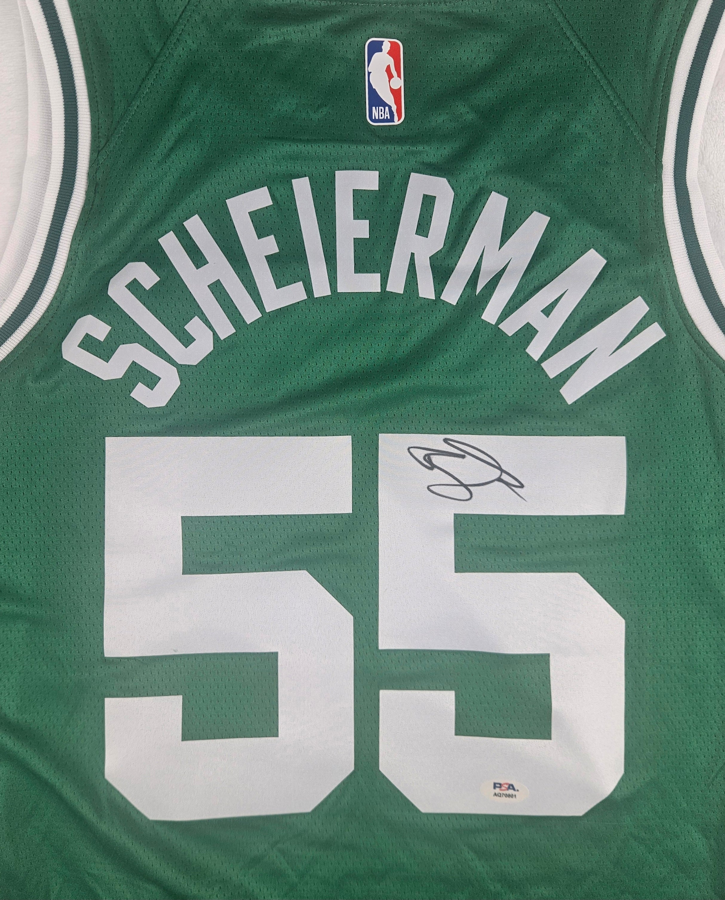 Baylor Scheierman Signed Autographed Boston Celtics Green Jersey PSA Certified