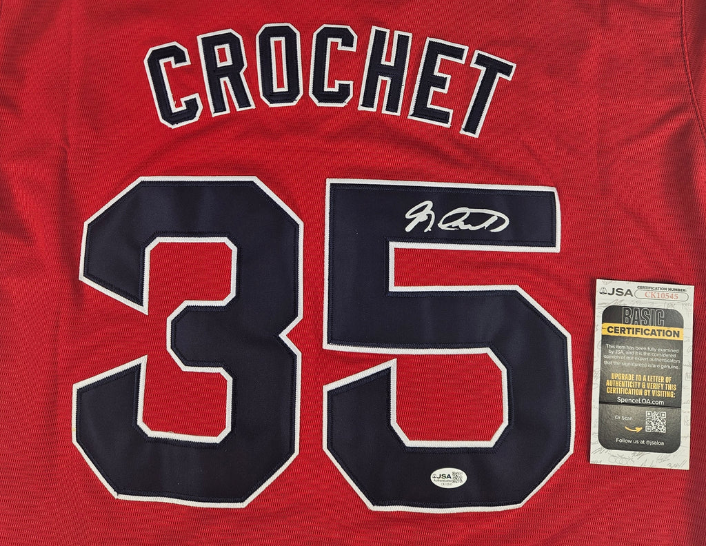 Garrett Crochet Signed Autographed Boston Red Sox Red Jersey JSA COA